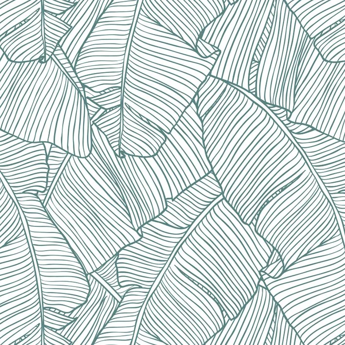 Graphic Palm Leaves