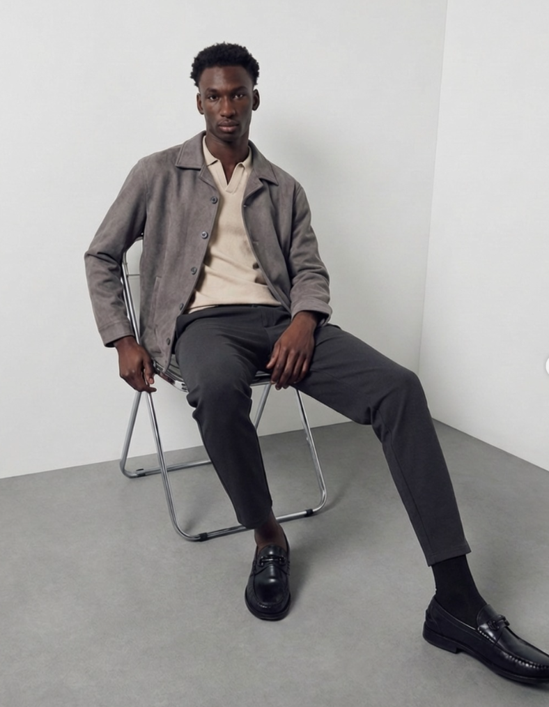 Menswear minimalistic lookbook produced in Madrid