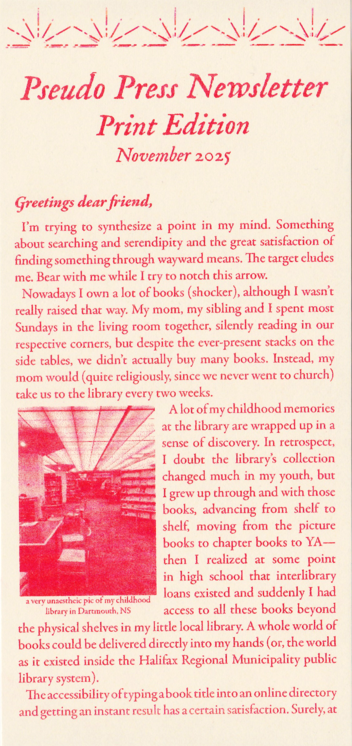 Pseudo Newsletter #11 – November 2025 
