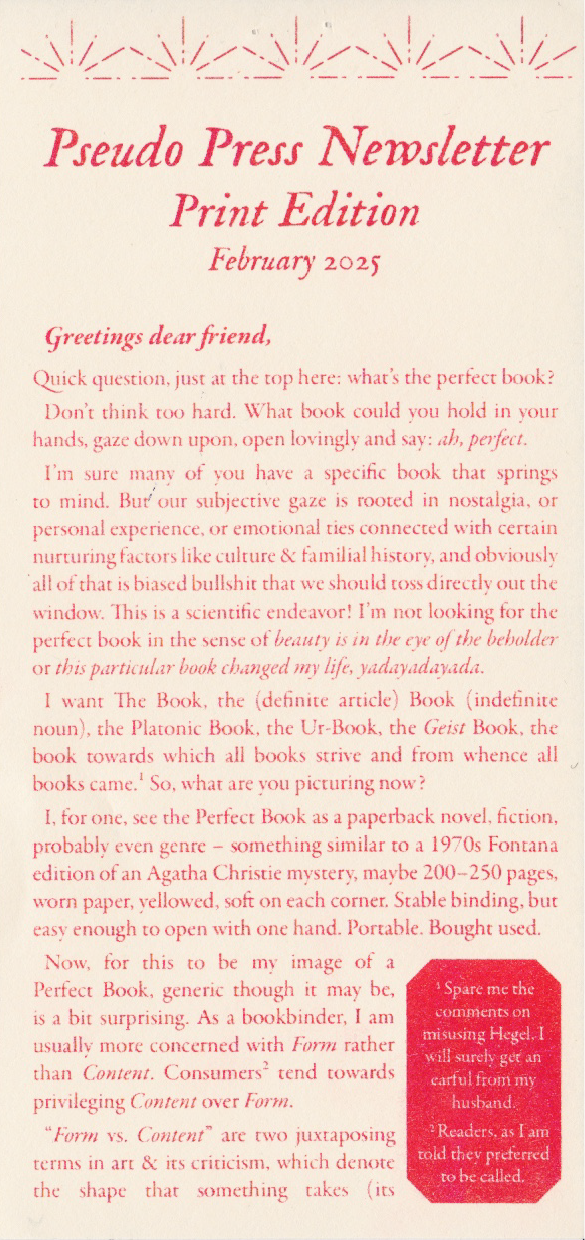 Pseudo Newsletter #2 – Feb 2025