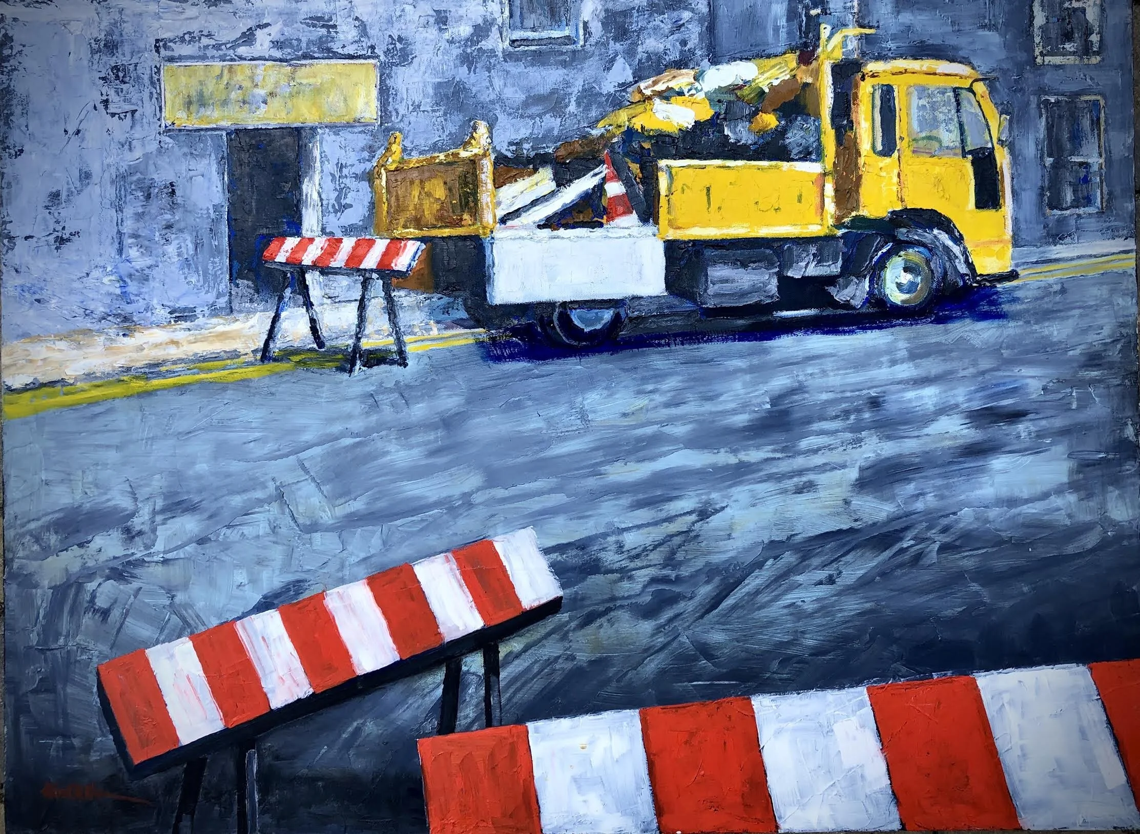 Roadworks 
(60 x 80 x 4 cm Oil)