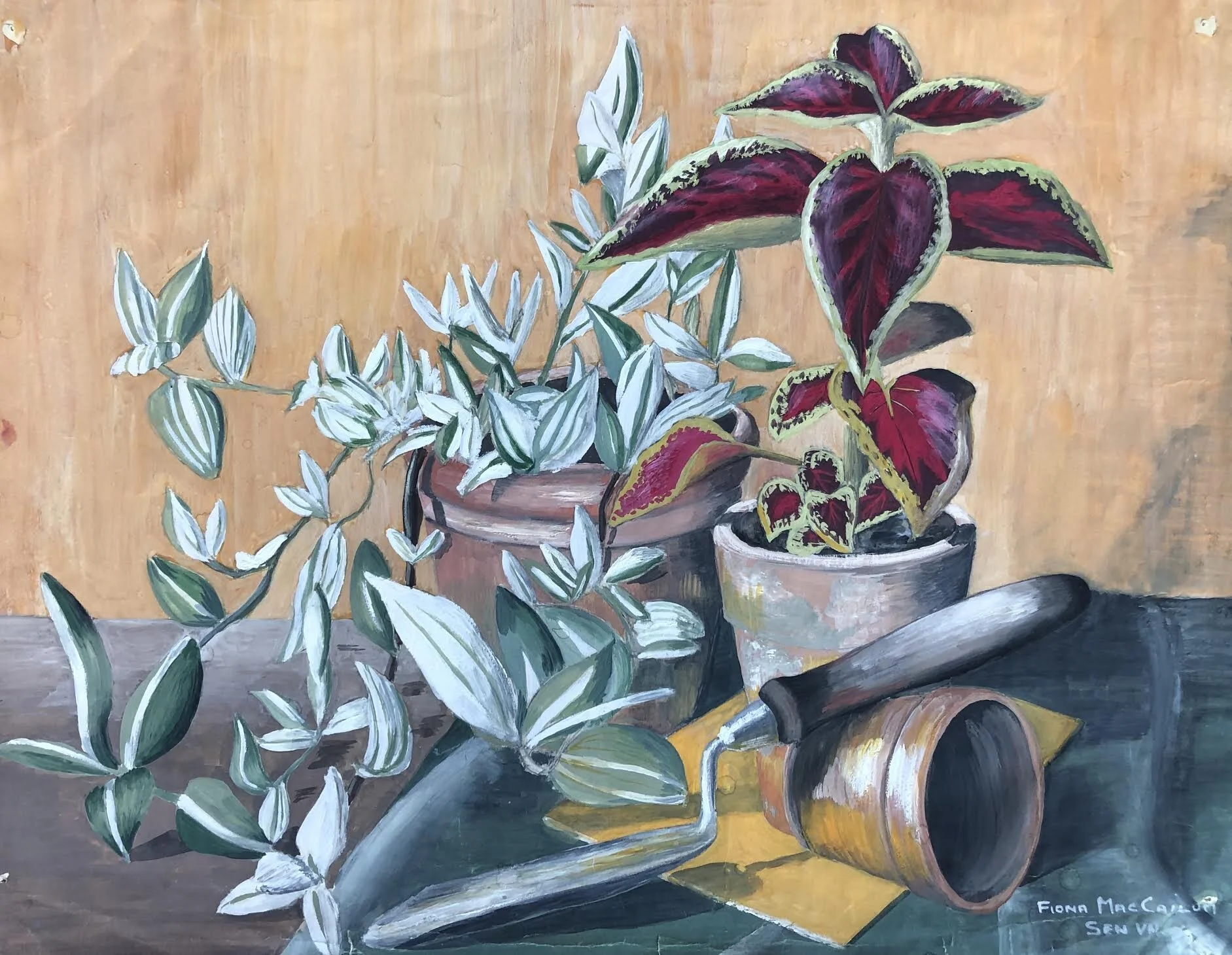 Indoor Gardening ( 30 x 40 cm Gouache)