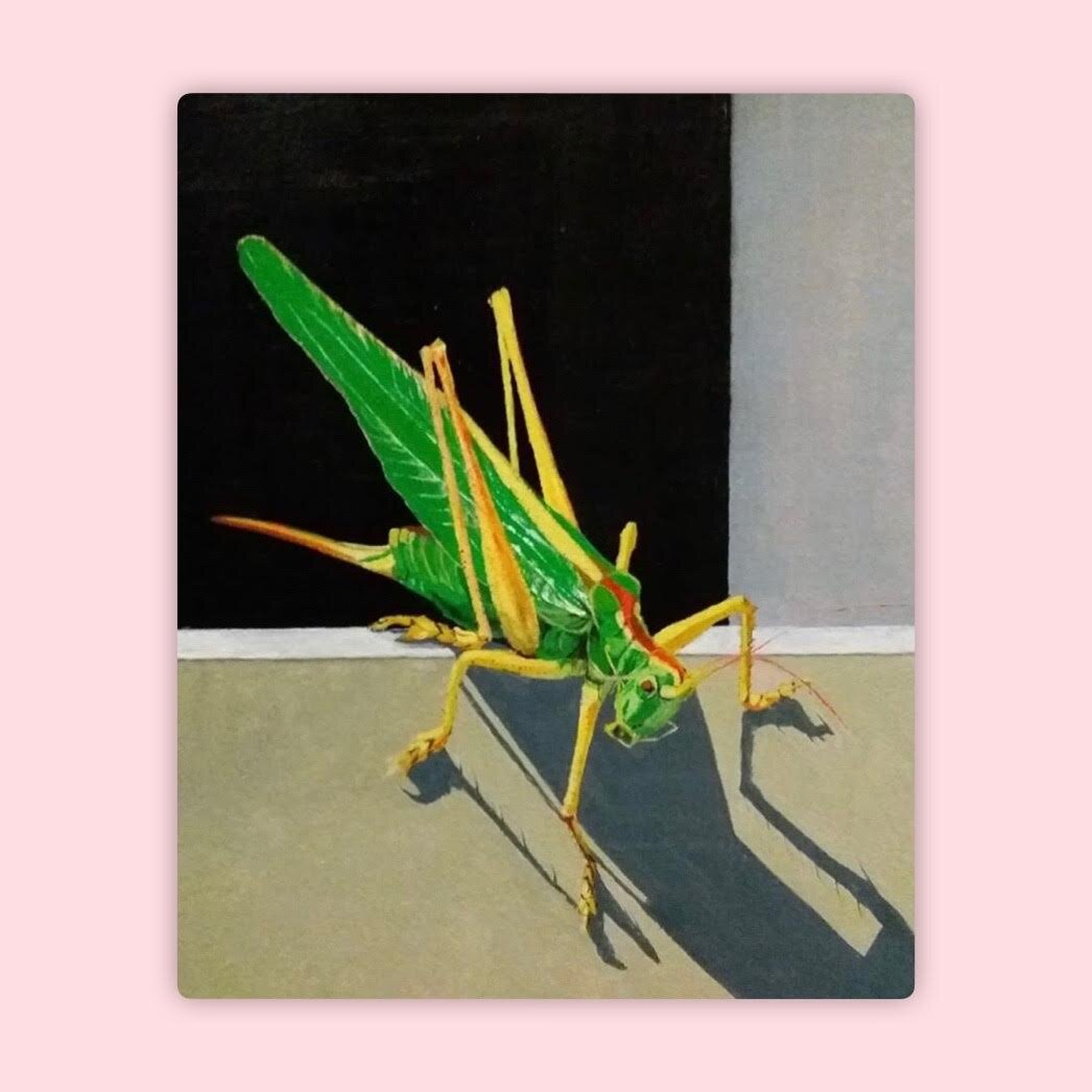 Grasshopper (40 x 30 cm Acrylic)
