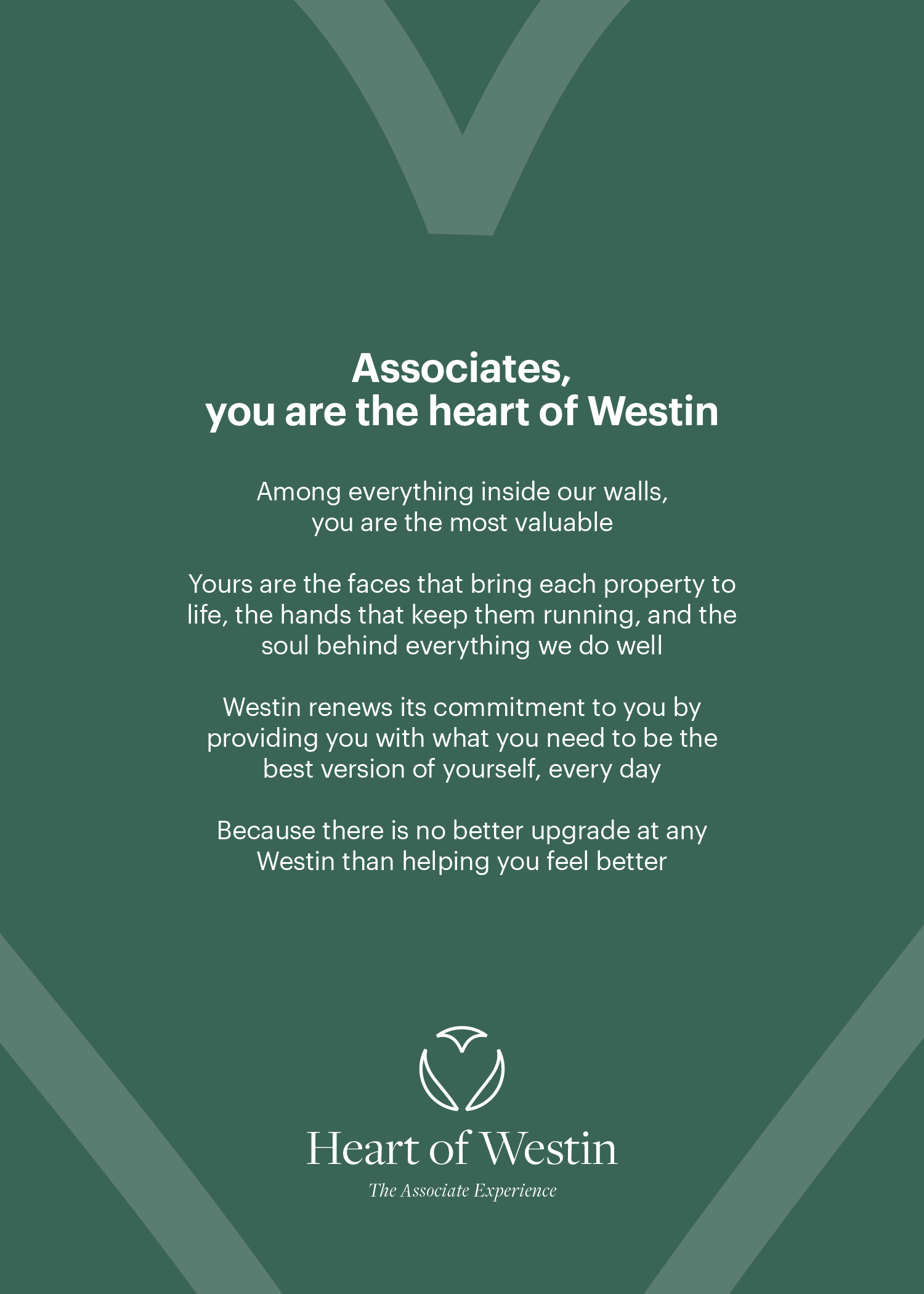 Heart of Westin credo