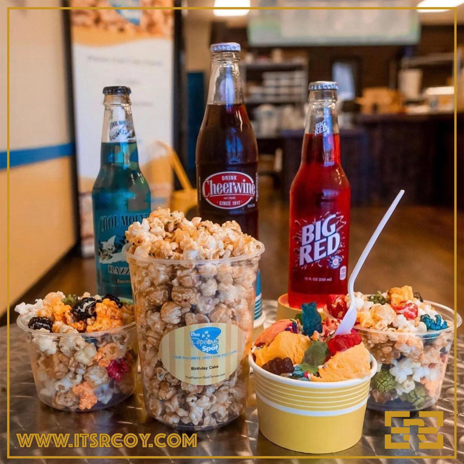 Your first stop at the popular shop, The Popcorn Spot!