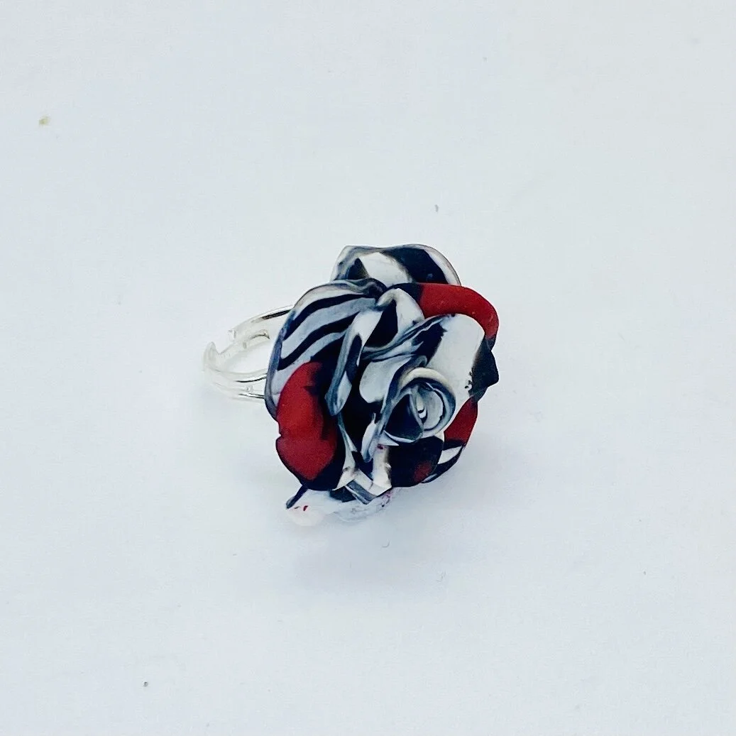 Black, White &amp; Red Ring