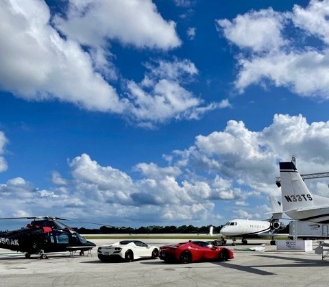 DS Luxury Wings Wheels and Water event 2020 2021 Ferrari F8 Spider Rental