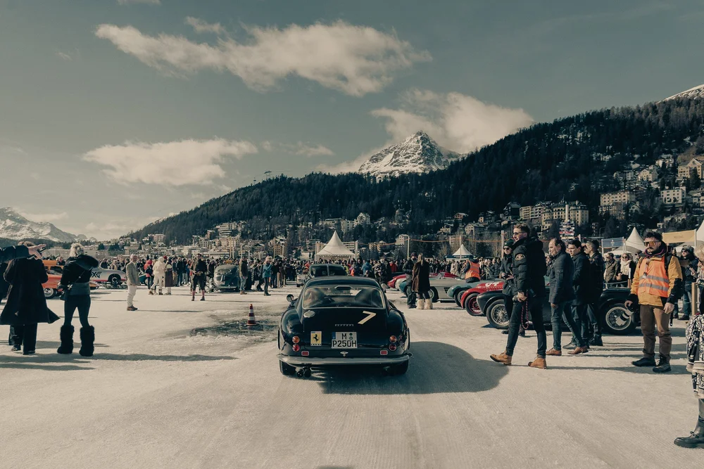 Ferrari 166MM Uovo at ICE StMoritz 2023 Rear DSLuxury Event