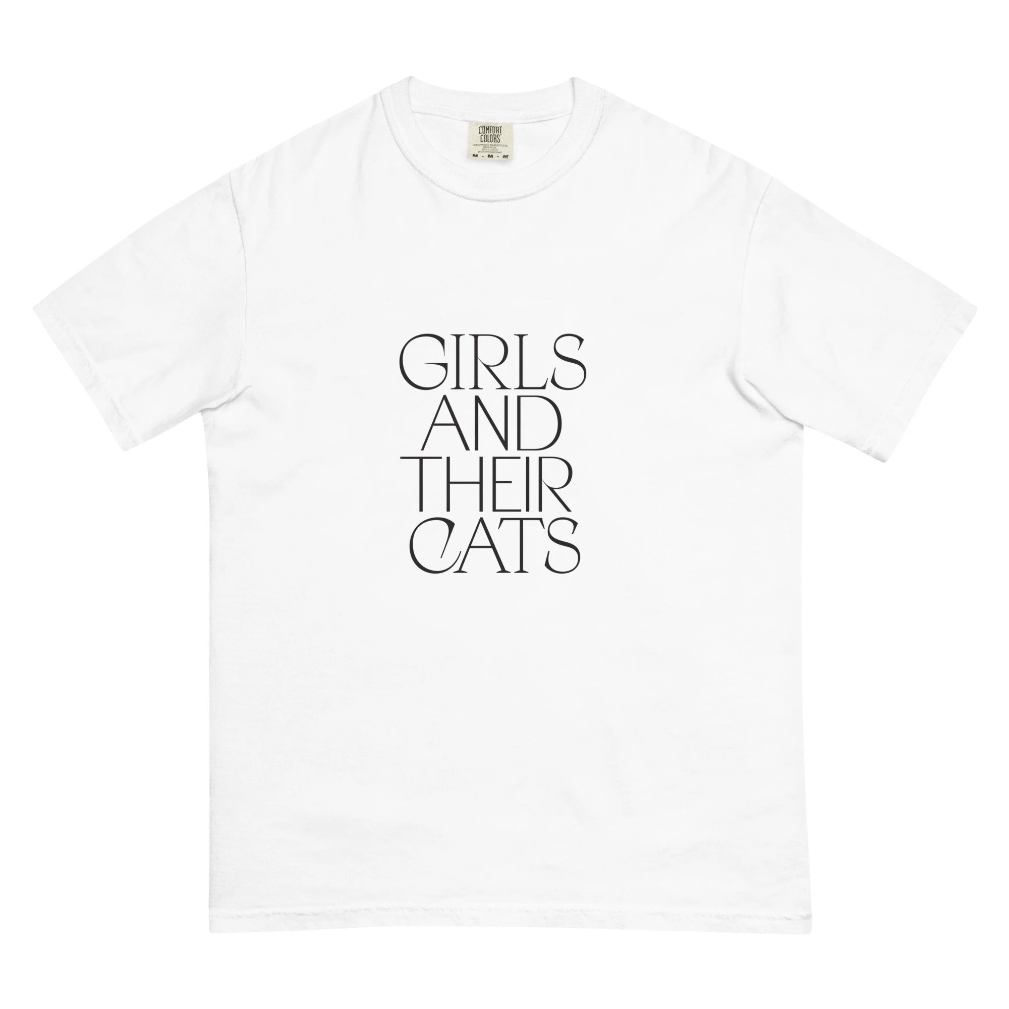 Girls and Their Cats T-shirt White