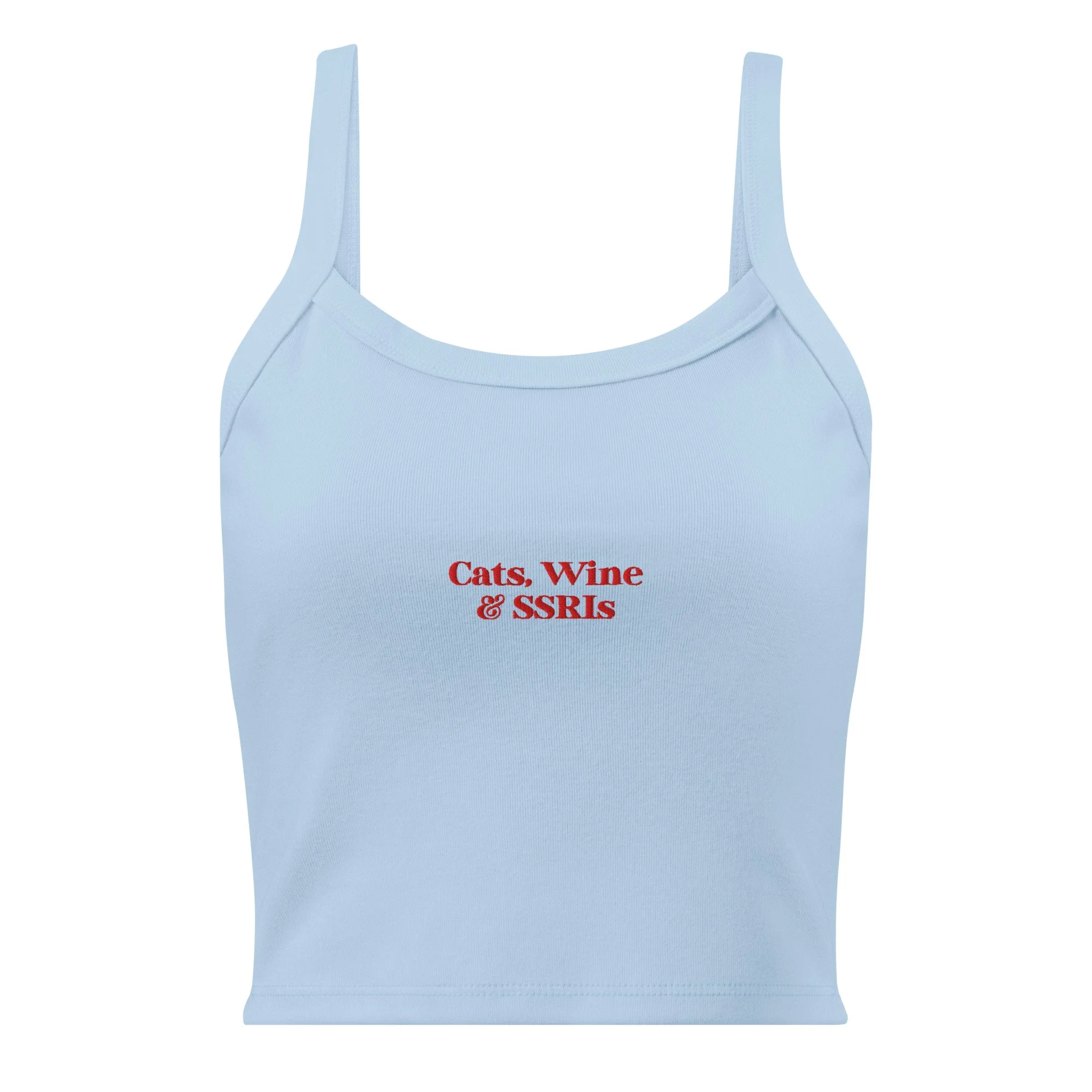 Cats are good for you - Embroidered Tank Top