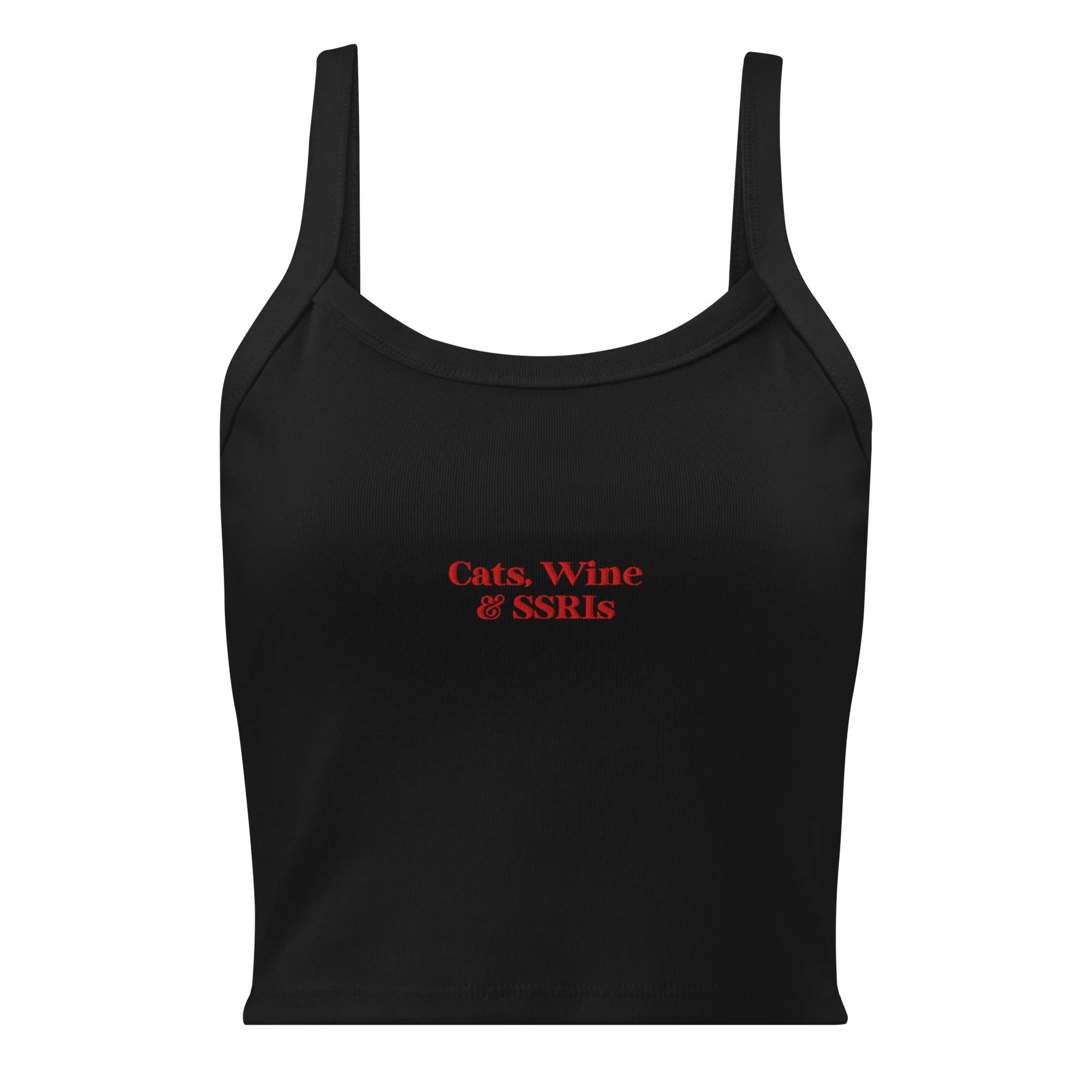 Cats are good for you - Embroidered Tank Top