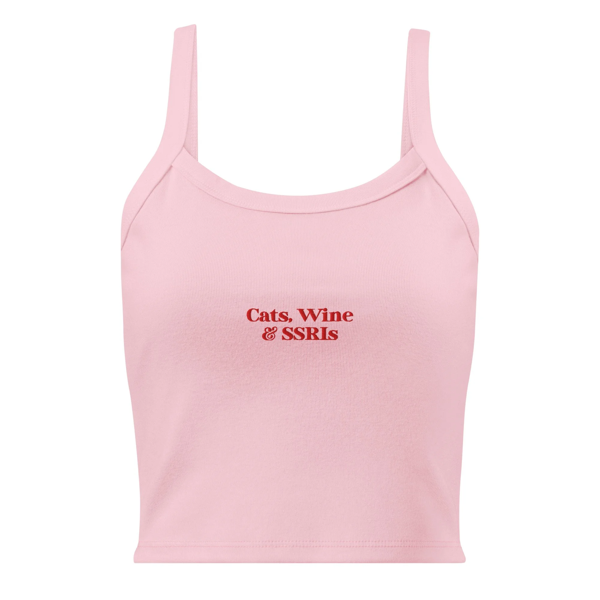 Cats are good for you - Embroidered Tank Top