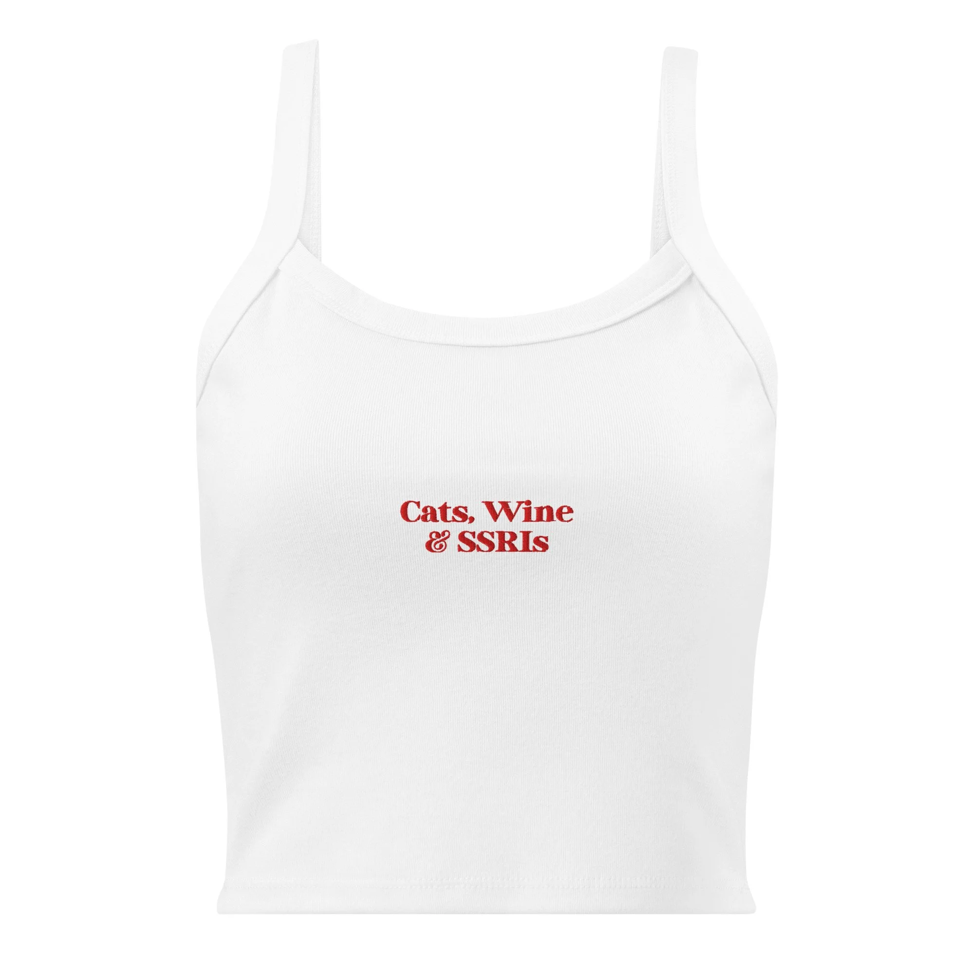 Cats are good for you - Embroidered Tank Top