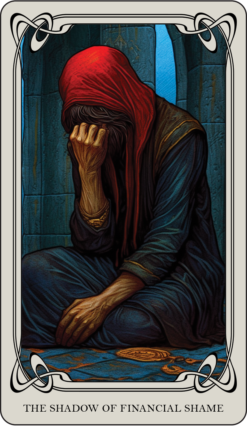 Financial Shame: This strain of shame impacts our self-worth, particularly concerning personal wealth and career. Like a ghost, it ensnares us in debt, secrecy, and social pressure, skewing our self-perception and tying it to material wealth. The car