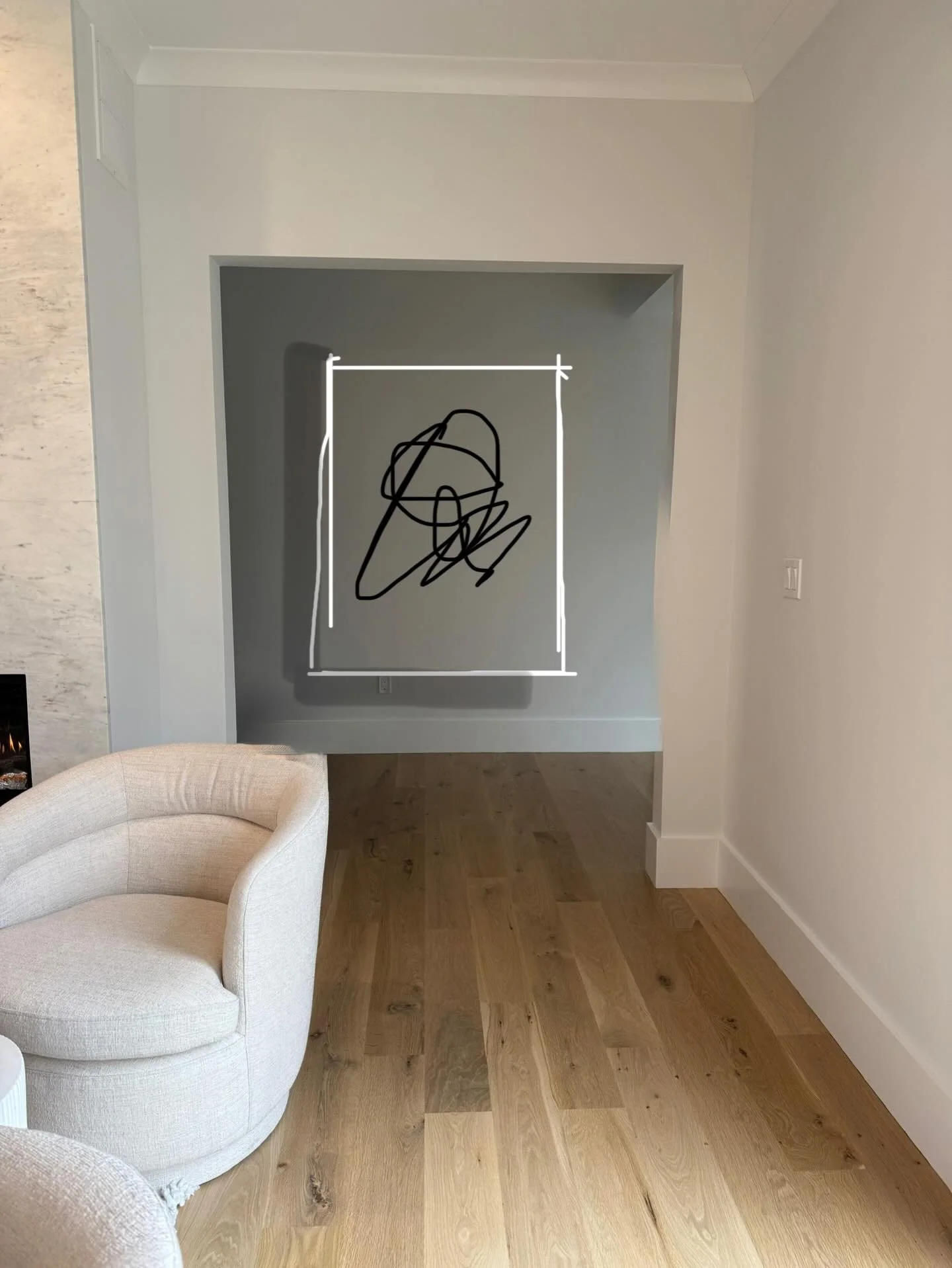 Now THIS wall is going to need a great piece of art!!
#artmatters #artwork #spaceforart #artist #artistic #artistichomedecor #artlovers #artworks #newhome