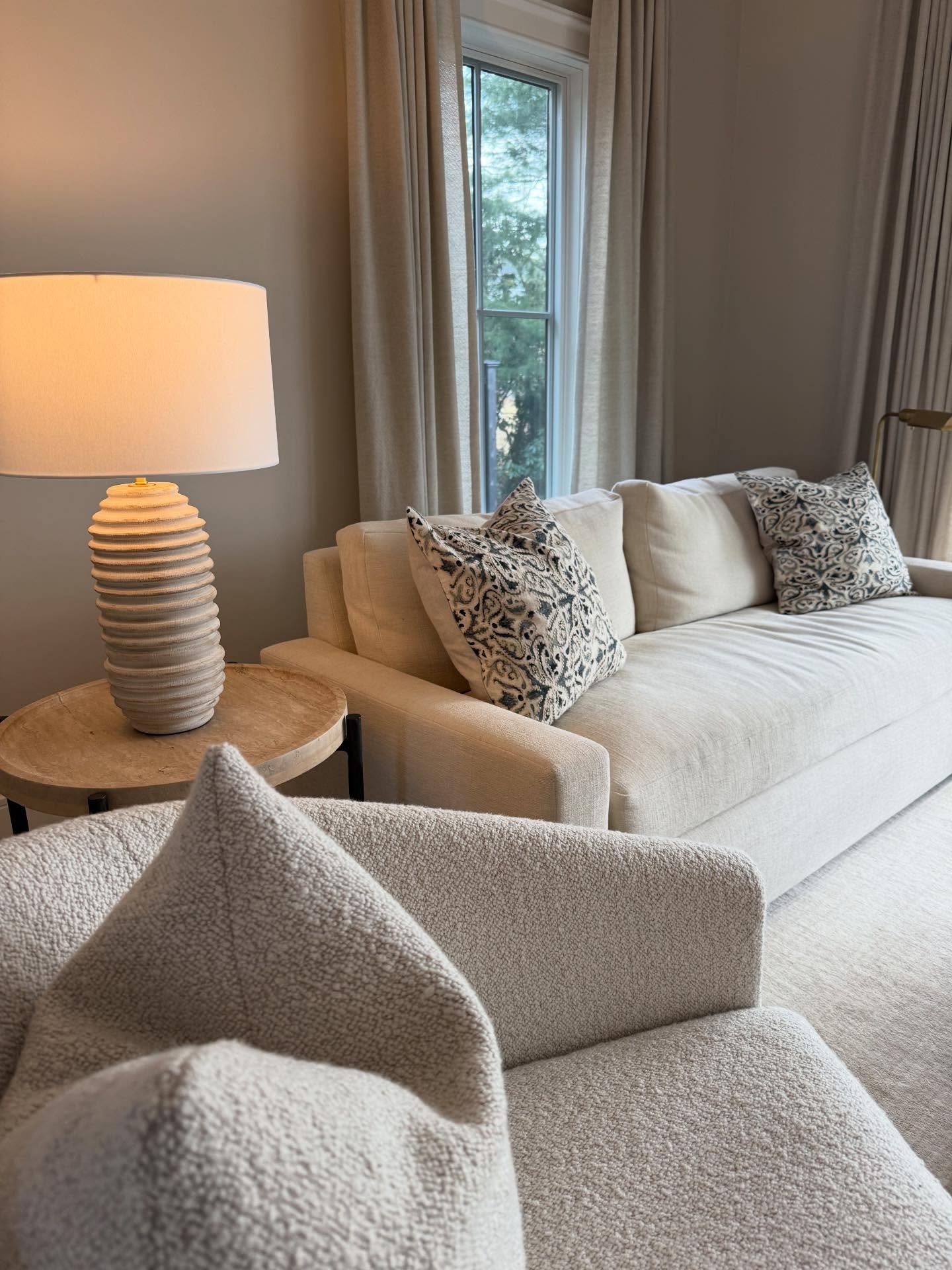 The SUNLIGHT that was streaming in our &ldquo;dreamy shades of cream&rdquo; Living room project this morning made me so happy. It&rsquo;s those special moments that make you pause and appreciate. Sometimes it takes a lot of work to make it all look s