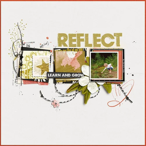 Reflect . . . And Move On! Page Kit - Mixed Media Monthly — Lori Fortini