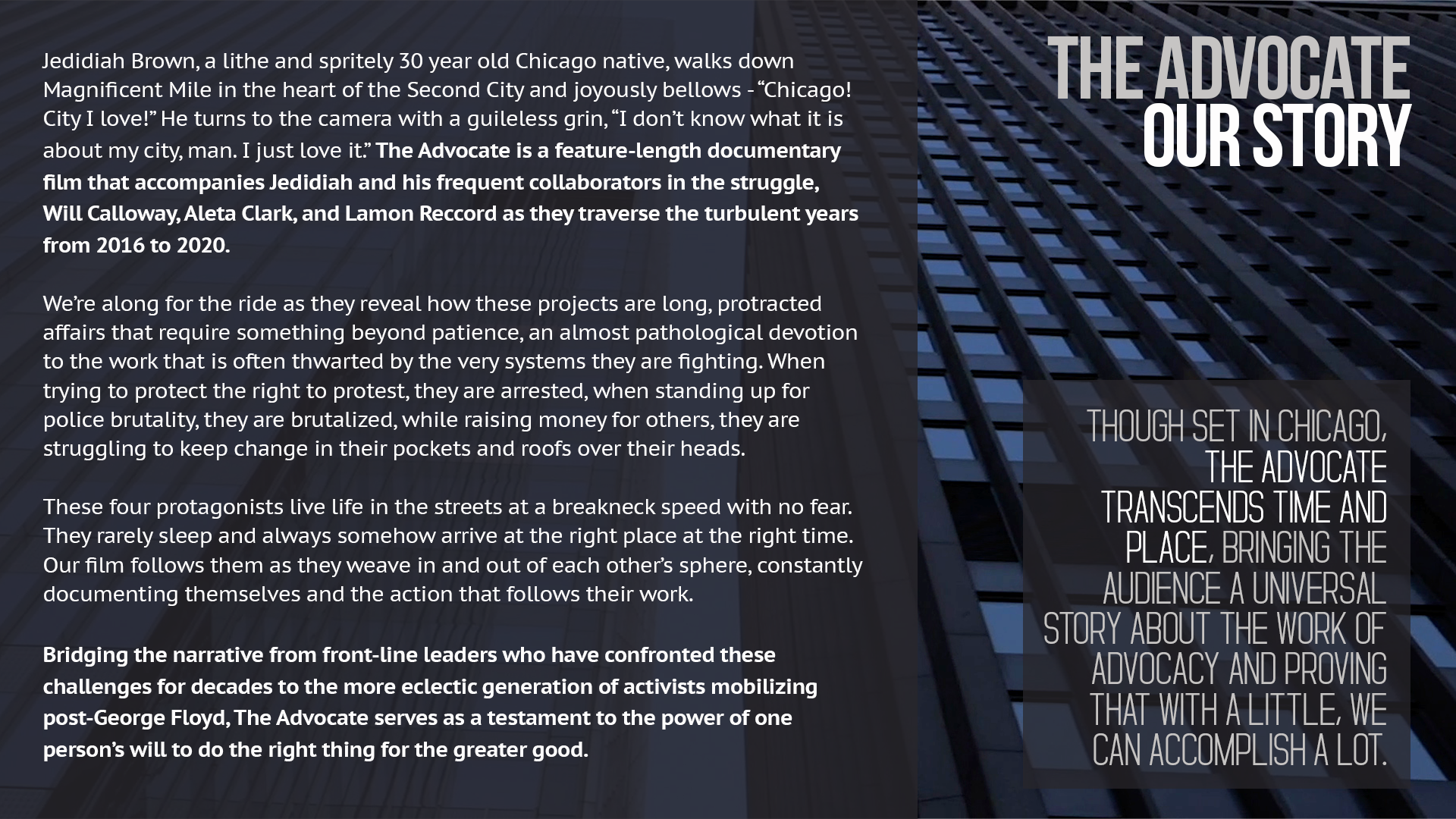 The Advocate- Synopsis