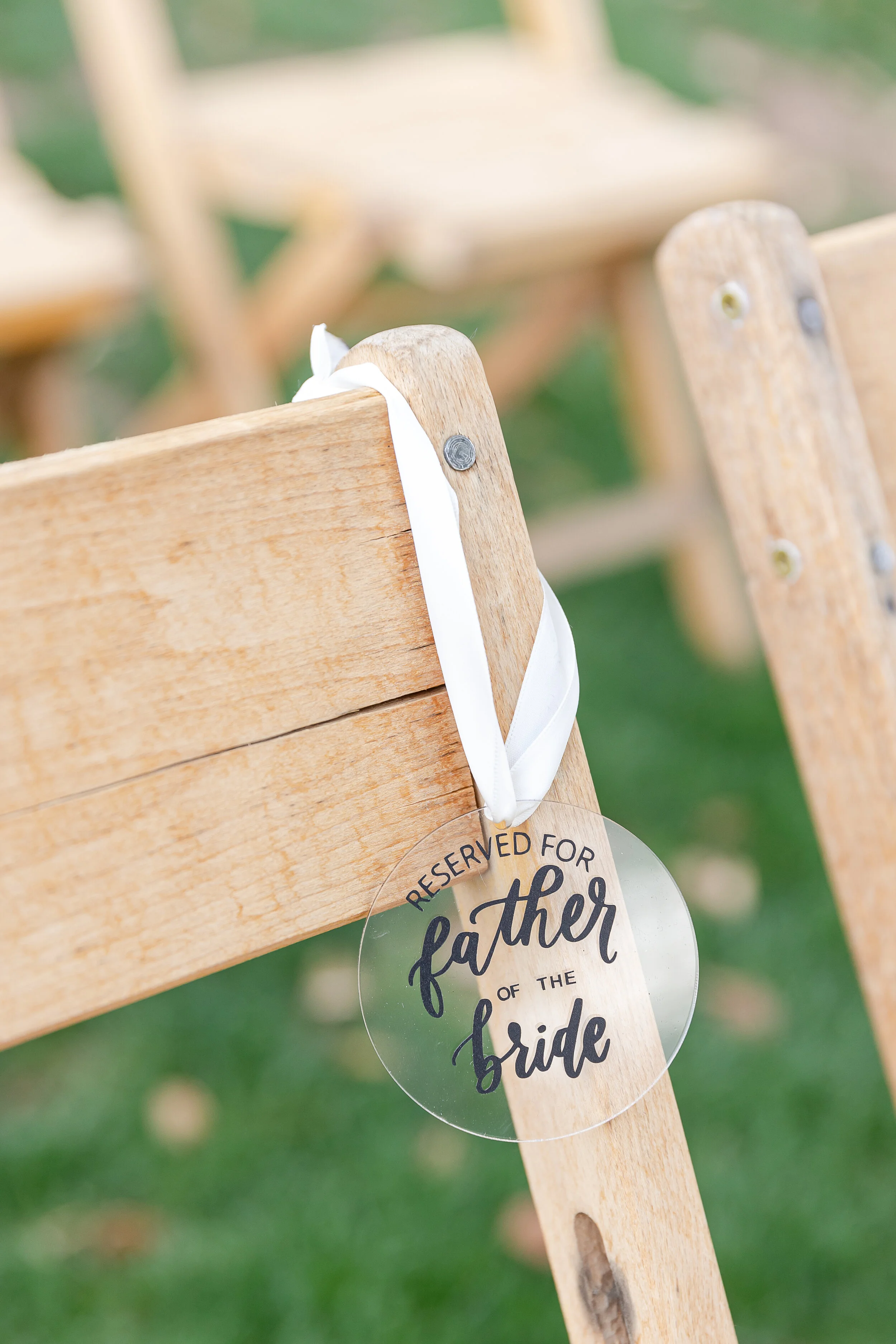 arizona micro wedding ceremony chair signage