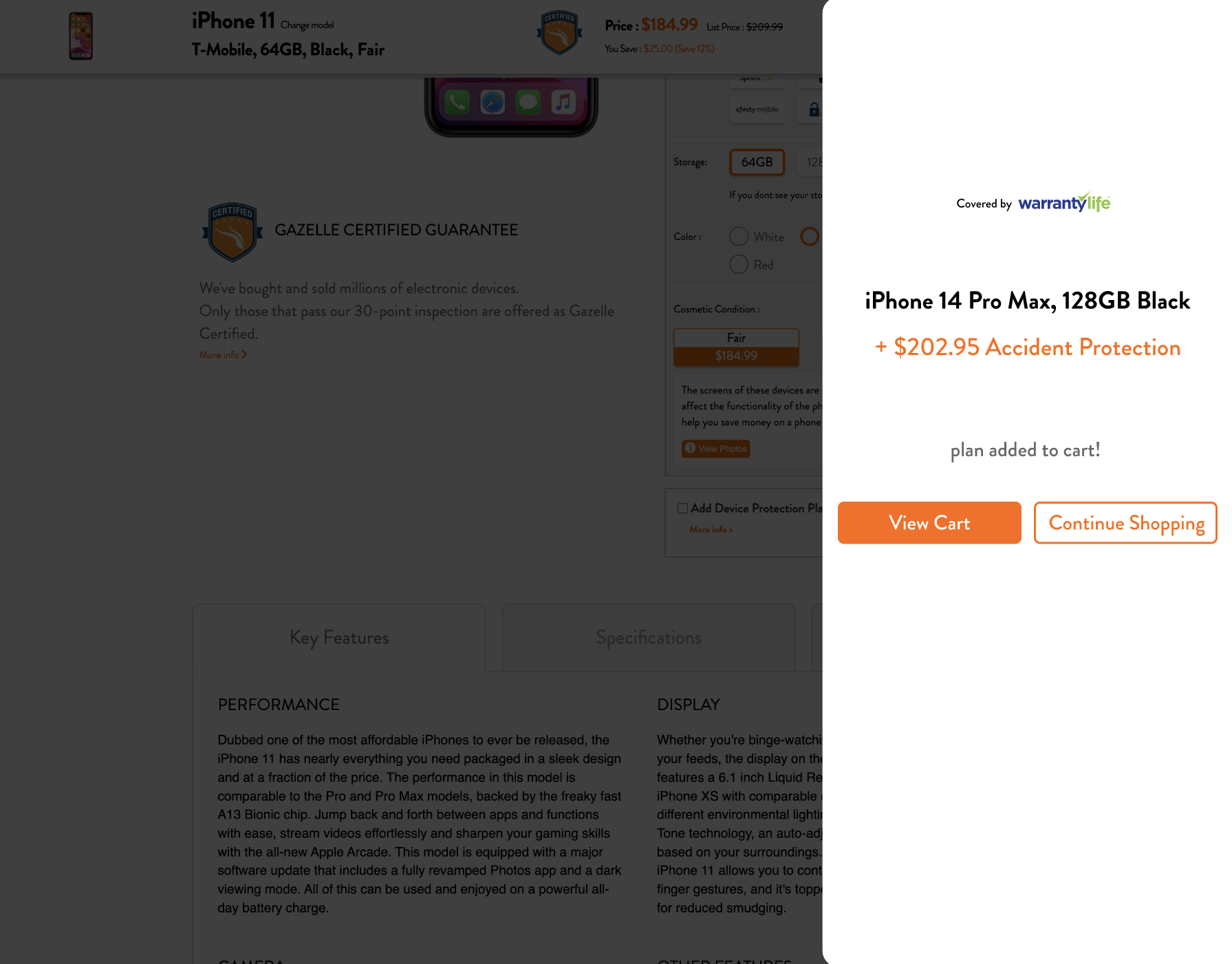 2-Year Plan Warranty Life Added to Cart