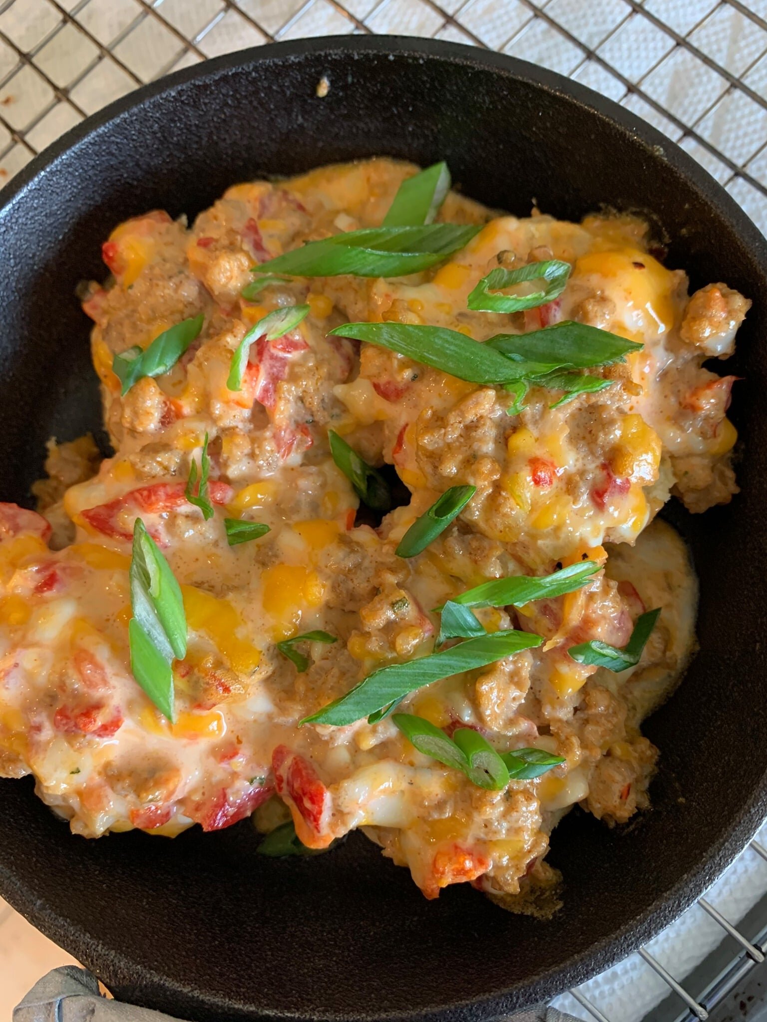 House made Pimento Cheese and Sausage Biscuits