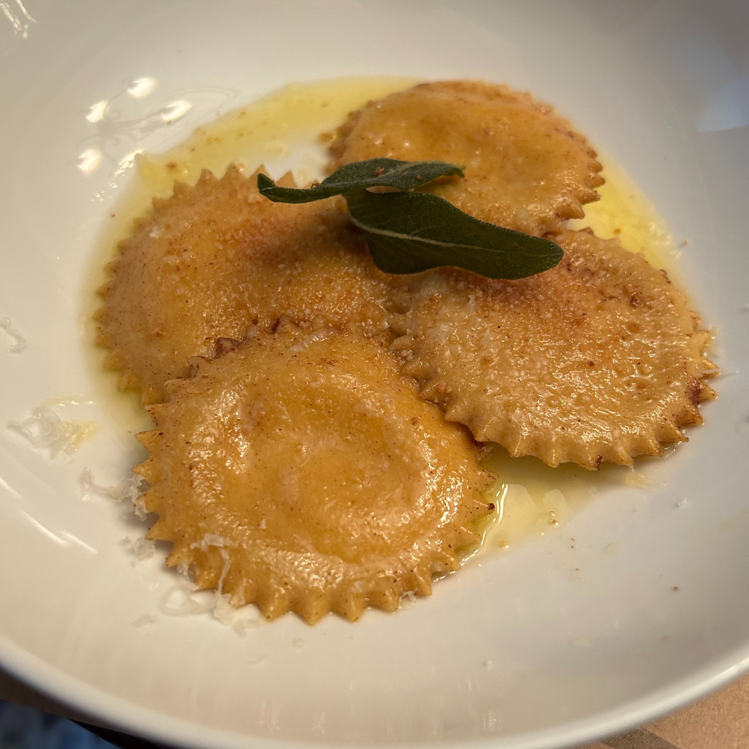 Winter Squash Ravioli in Sage Brown Butter