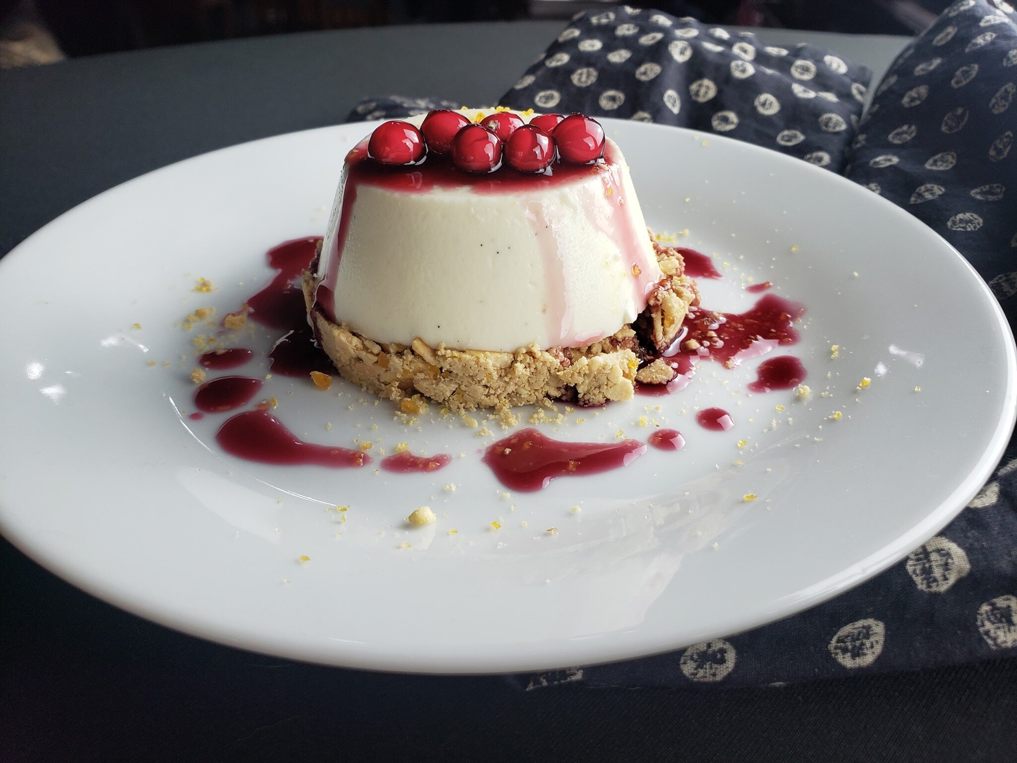 Peanut Butter and Jelly Panna Cotta