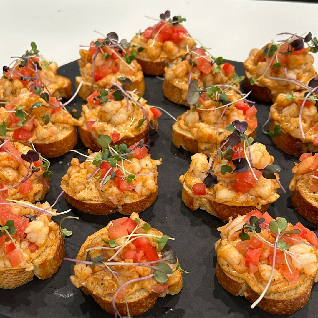 Shrimp Po' Boy Toast Rounds