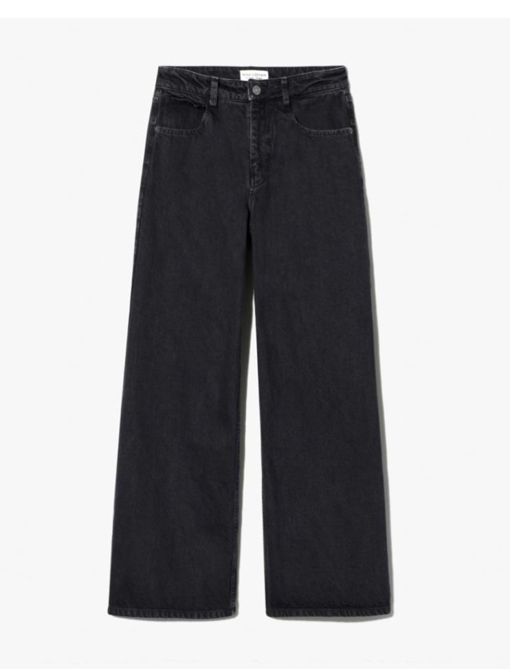 Nili Lotan Marlene Pant in Carbon mid-rise wide leg — Sabine Kohler Boutique.jpg