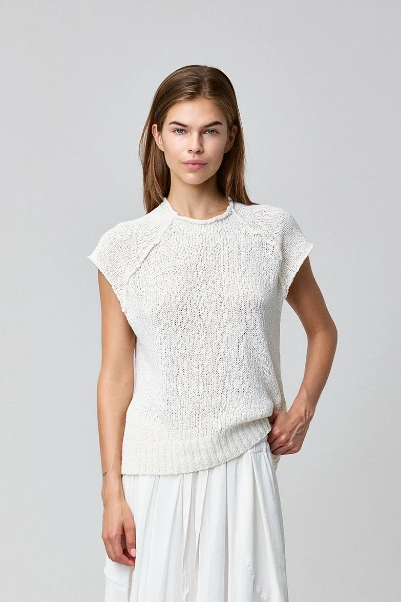 KRISTENSEN DU NORD  LINEN SILK TOP