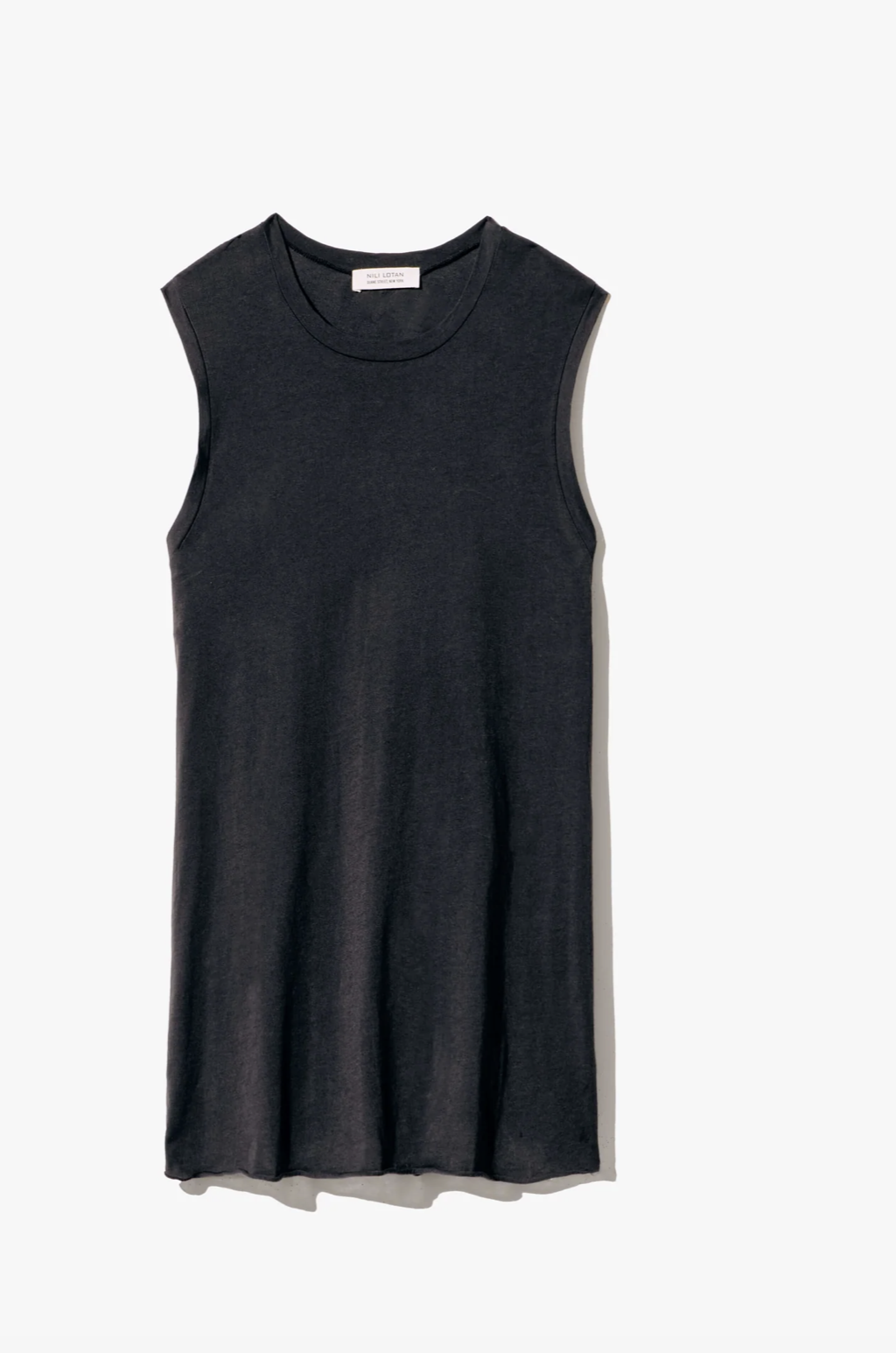 Nili Lotan Muscle Tee in Carbon with straight fit — Sabine Kohler Boutique 1.png