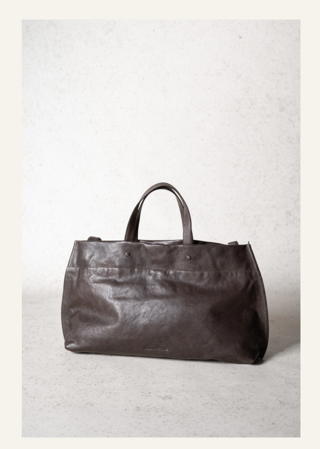 Lihann George Elli Bag in dark brown matte leather — Sabine Kohler Boutique.png