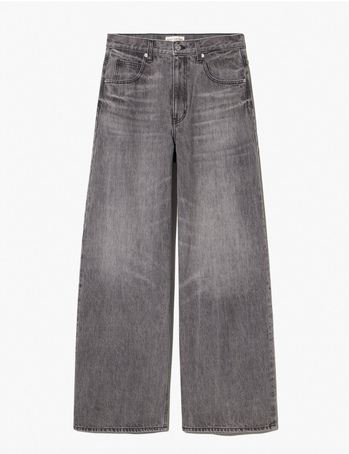 Nili Lotan Terese Jean in Ash Grey Wash high-rise wide leg denim — Sabine Kohler Boutique 3.png