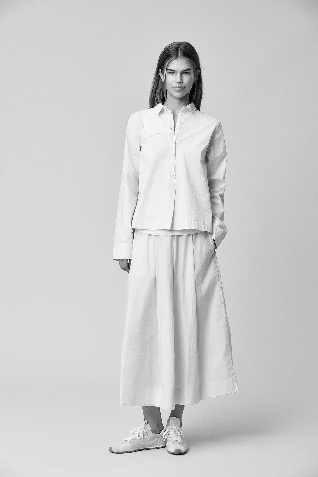 KRISTENSEN DU NORD  COTTON STRETCH SKIRT