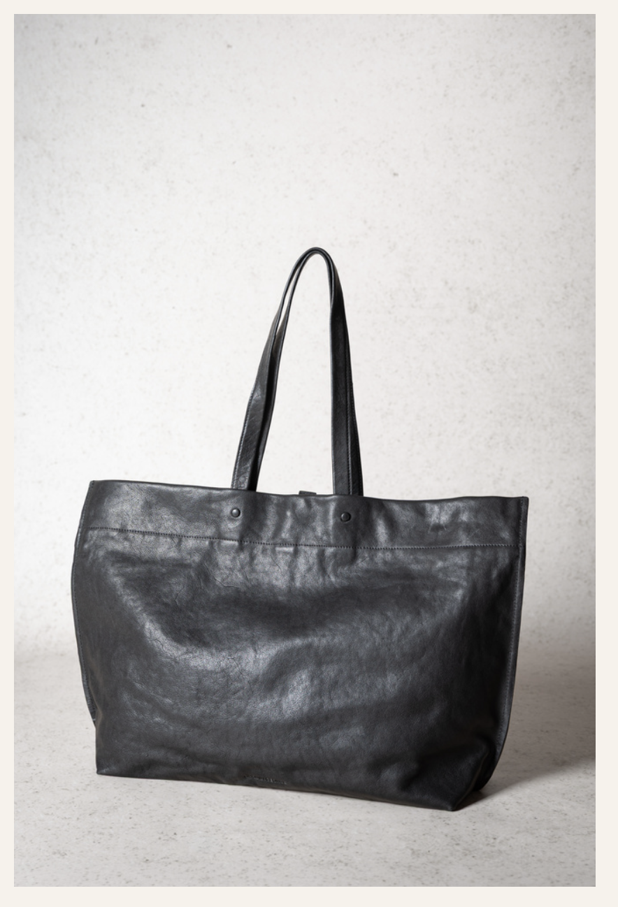 LIHANN GEORGE KIKI BAG MATTE LEATHER BLACK