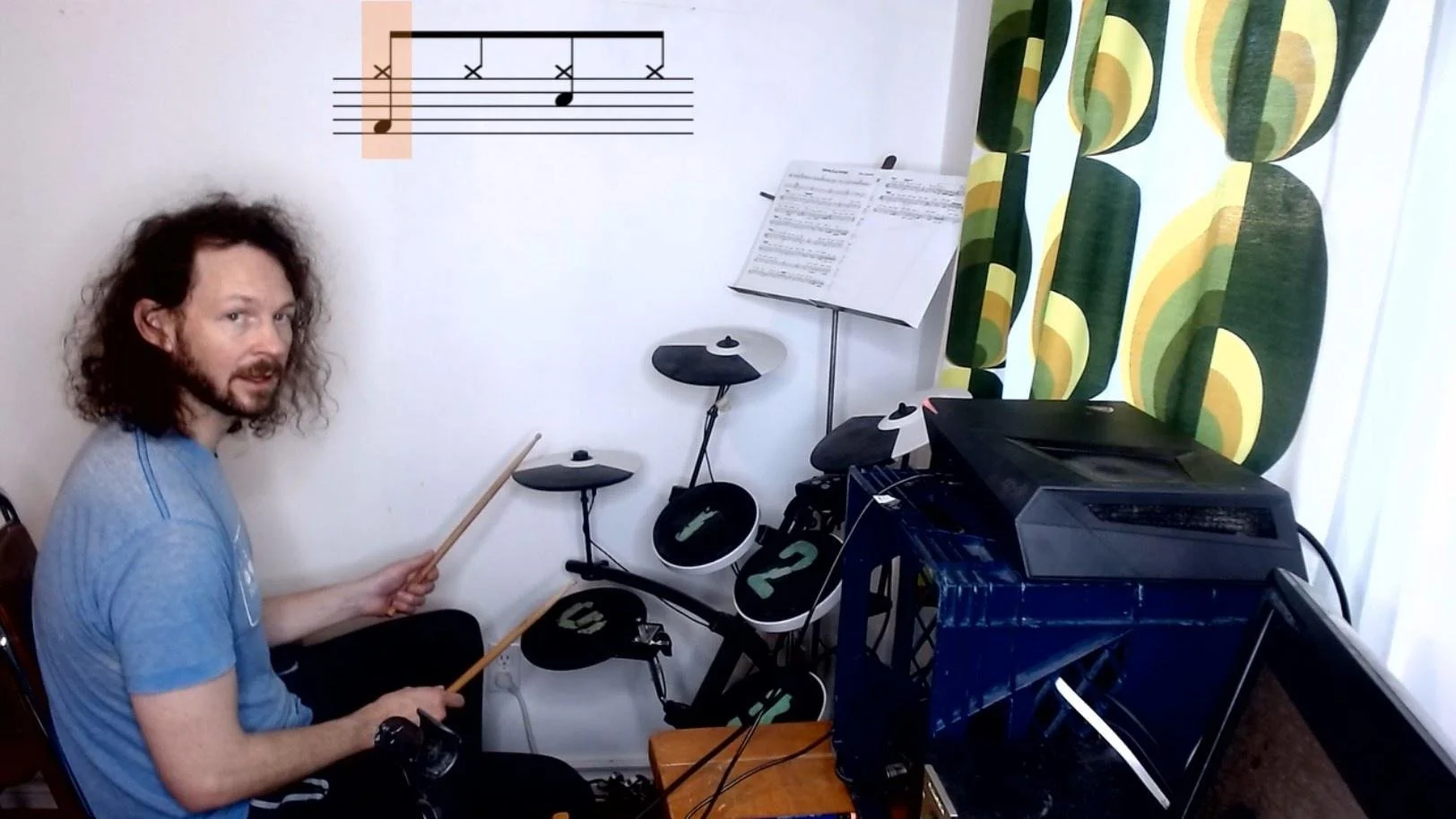 Weekly Drum Lesson: Basic Rock Beat