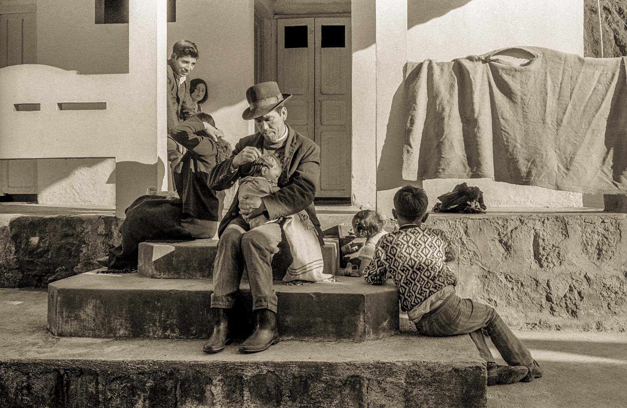 Andean Man with Children