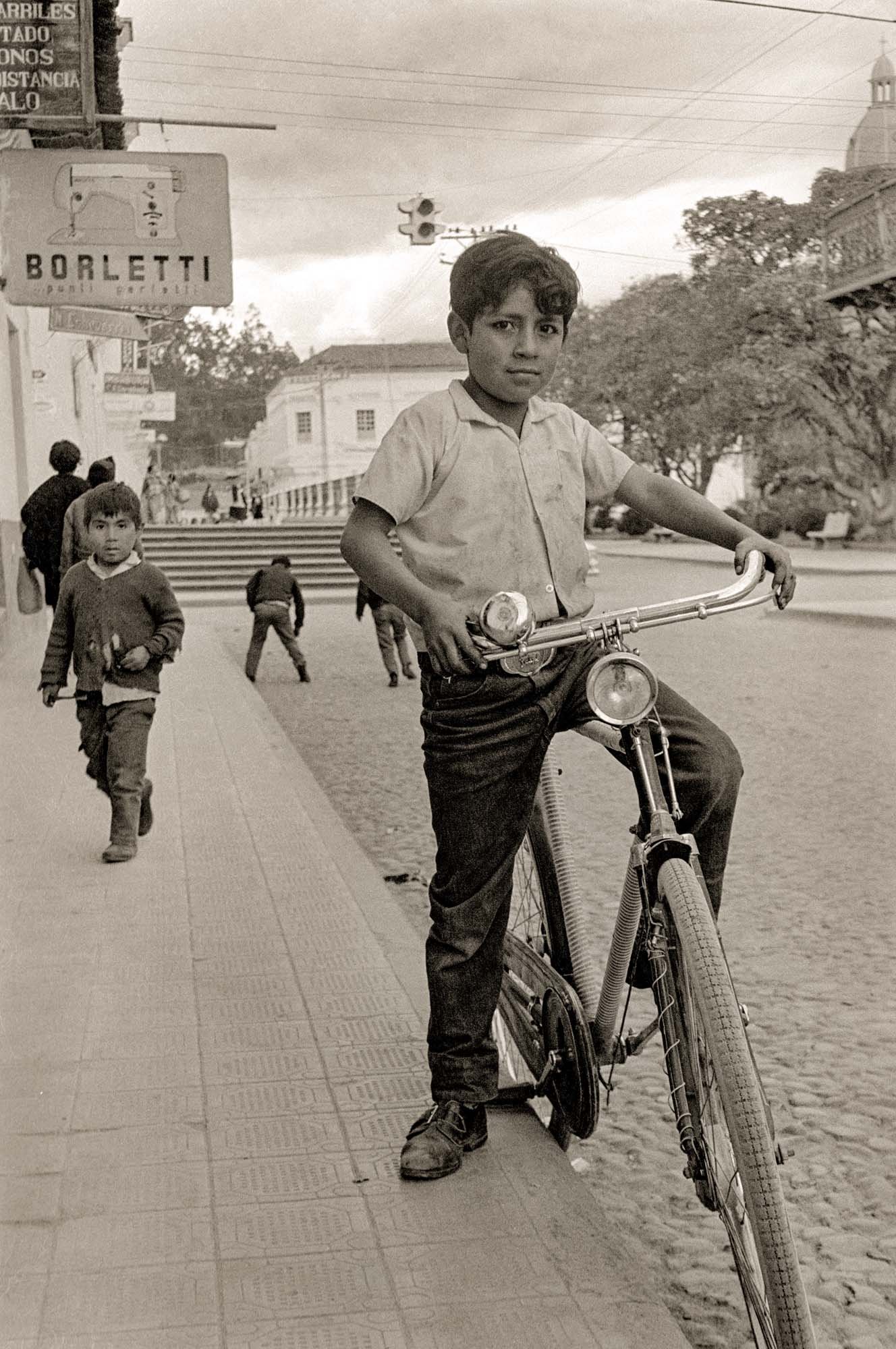 Boy, Bicycle, Street