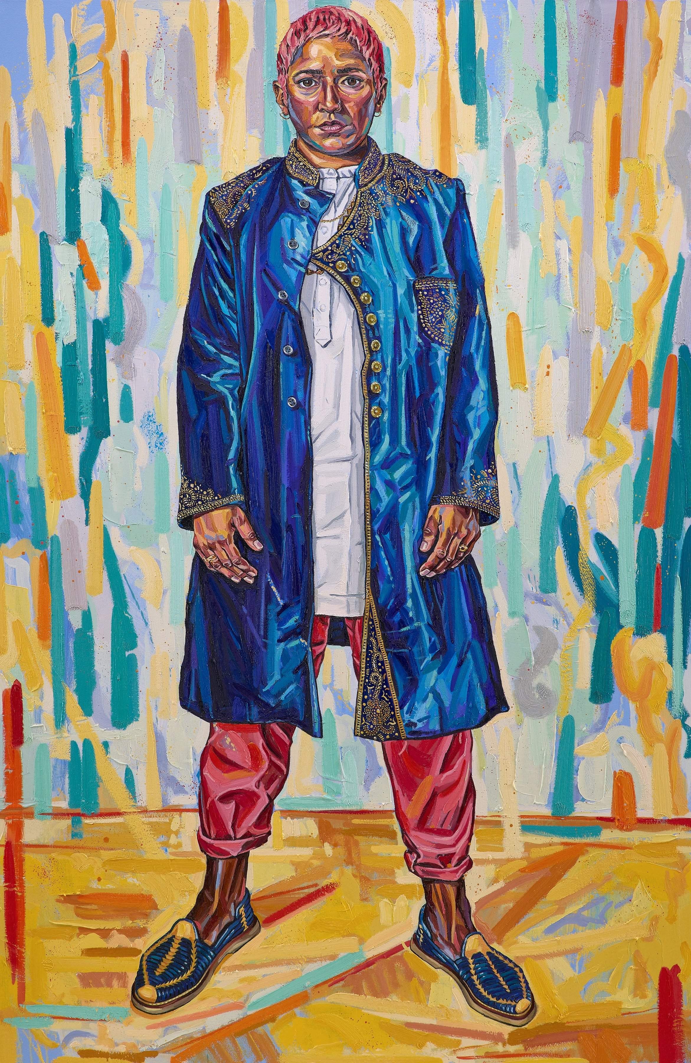 Reeta Loi, 2024, oil on canvas, 163 x 108 cm, £14500 (framed)