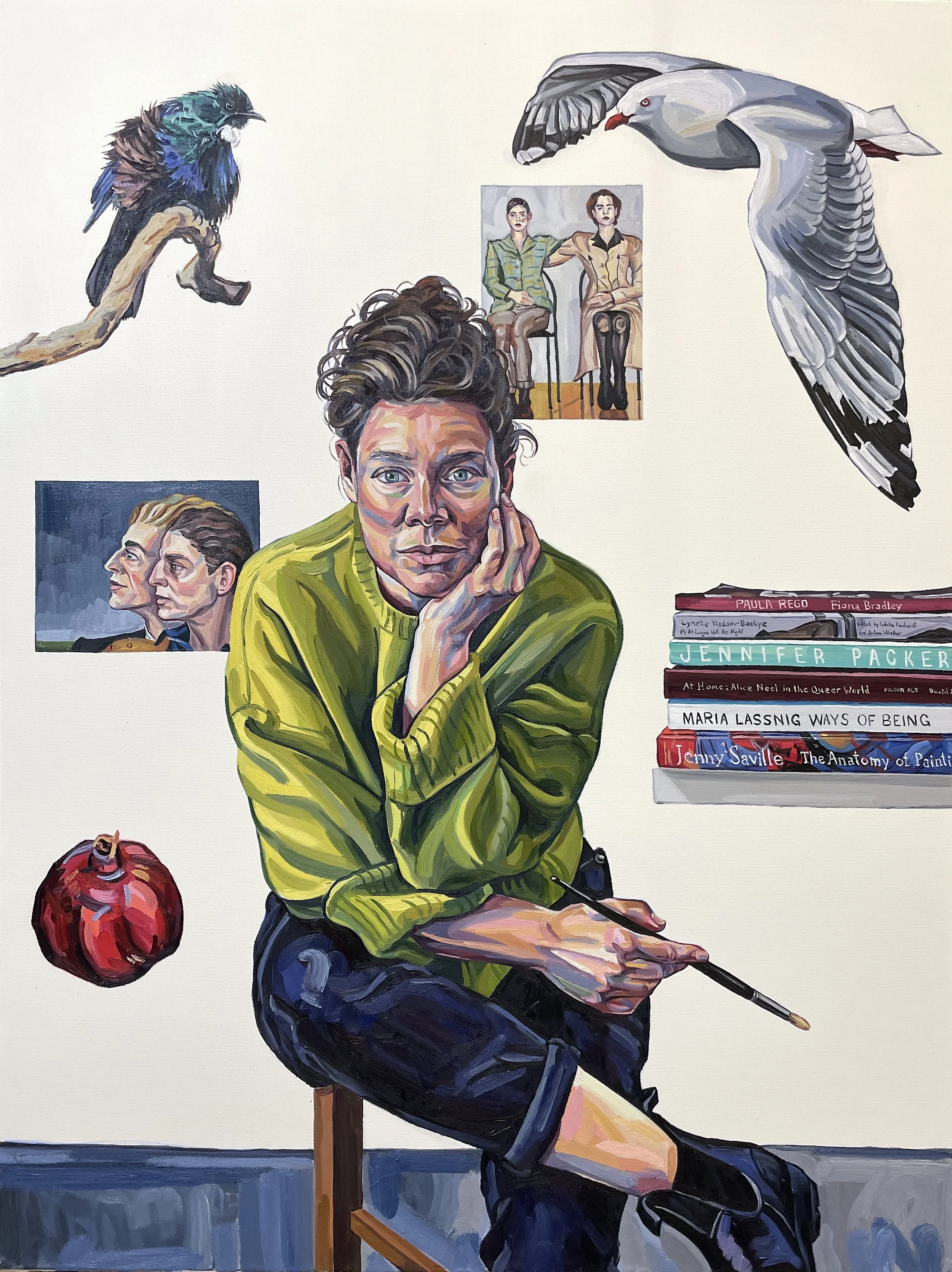 Crux and the Two Pointers, 2025, oil on canvas, 102 x 76 cm, £7500