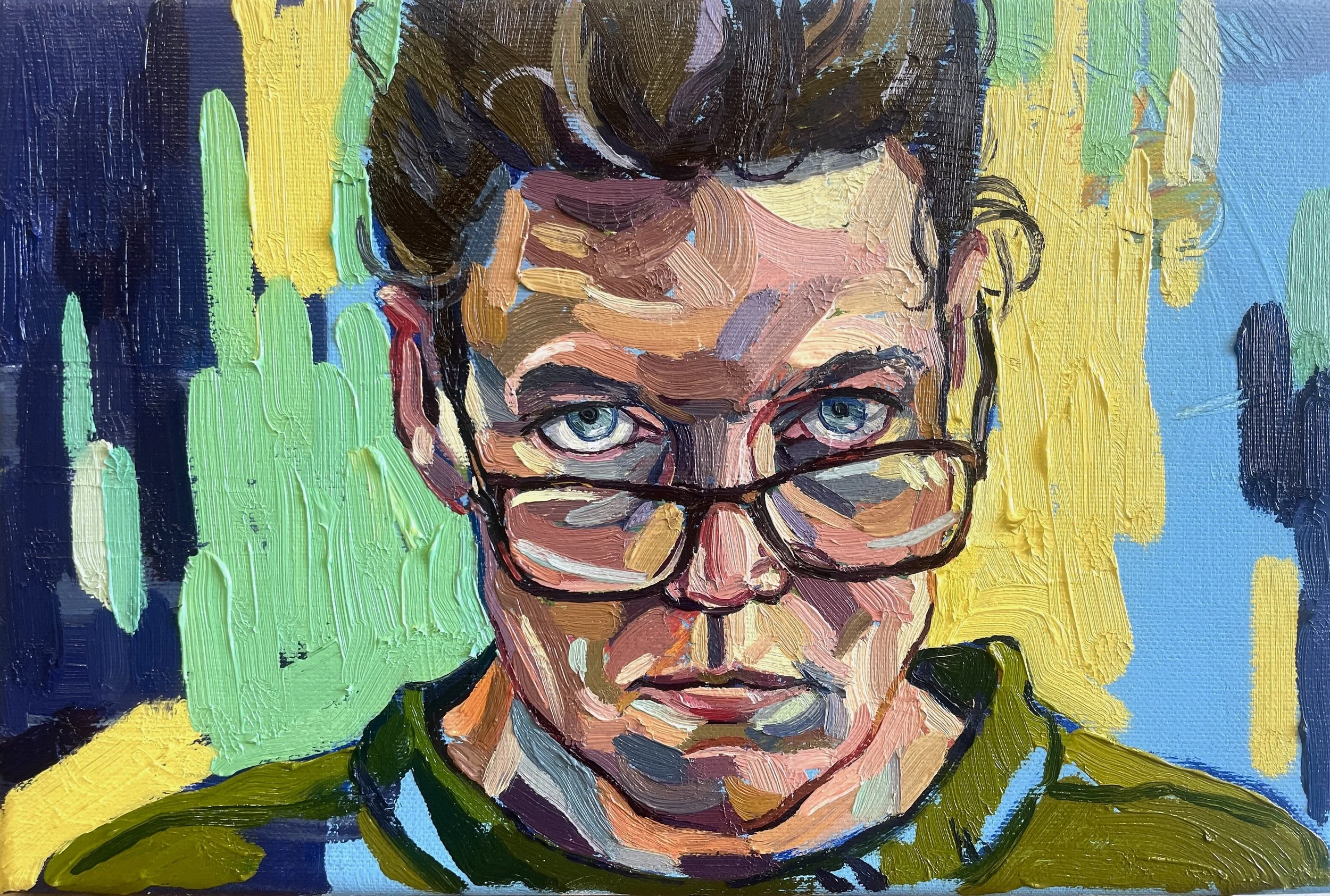 +1.5, 2025, oil on canvas, 20 x 30 cm, £650 (framed)