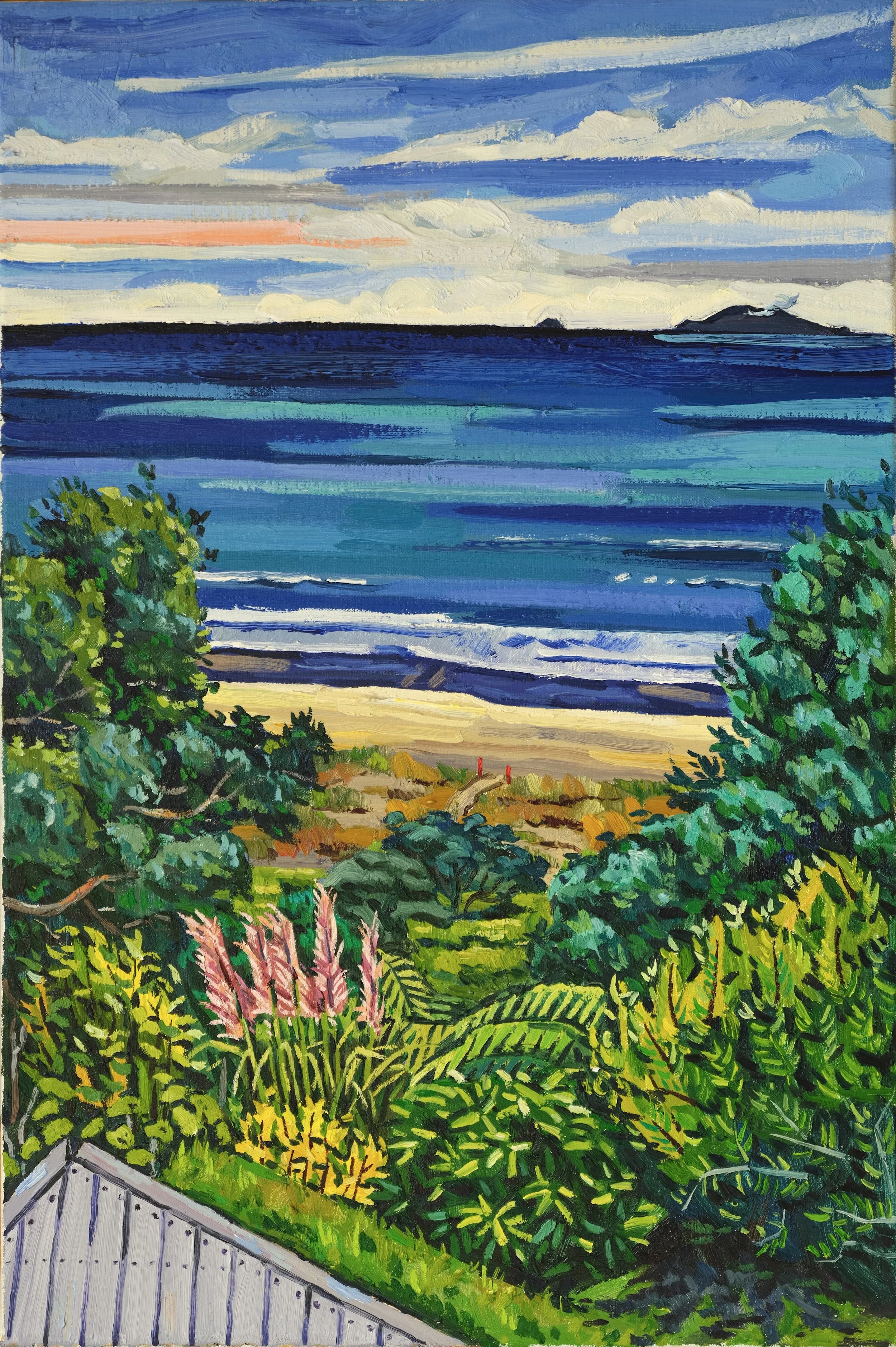 To The Beach, 2022, oil on linen, 60 x 40 cm, £2500