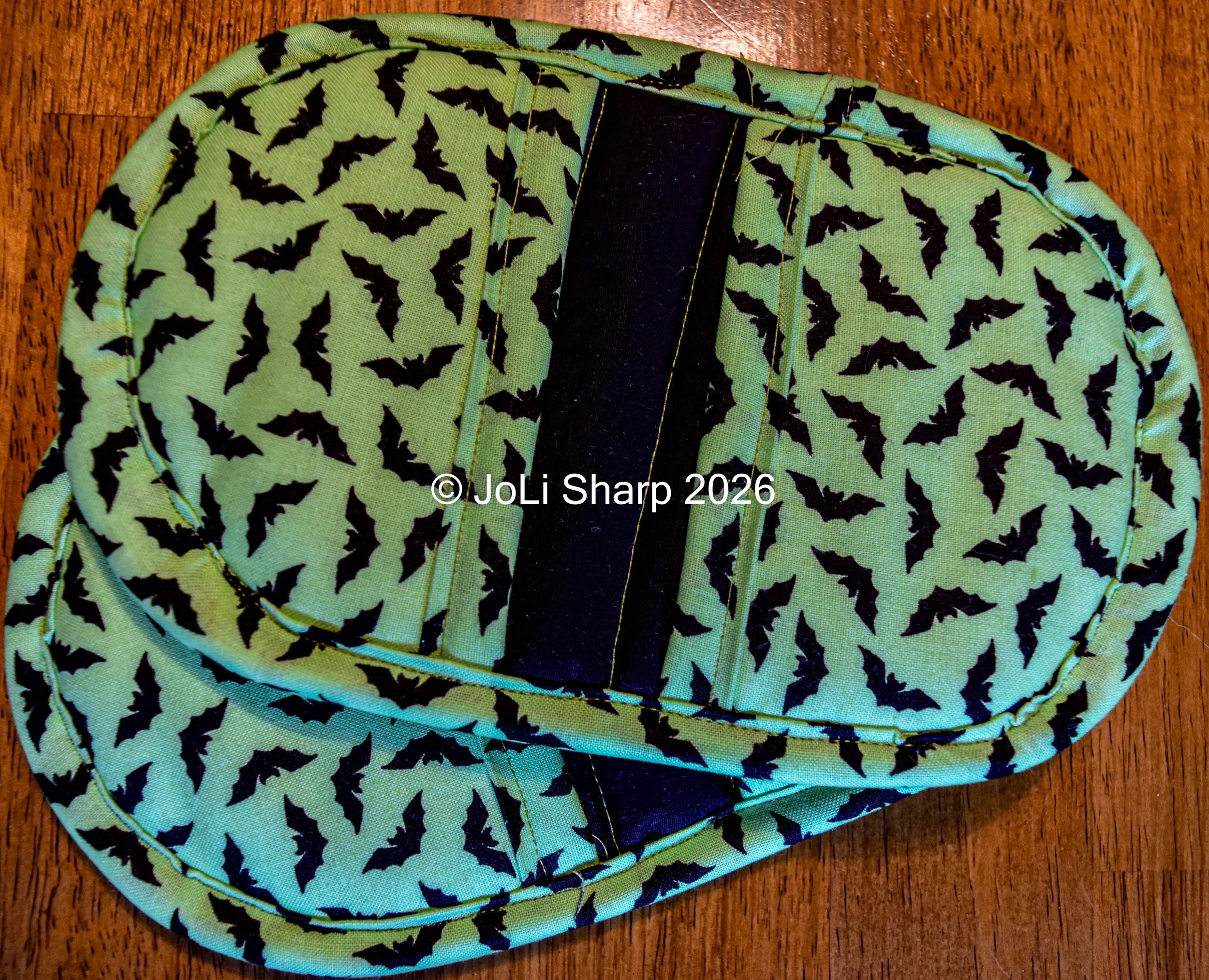Lime Green Bats Pot Holders