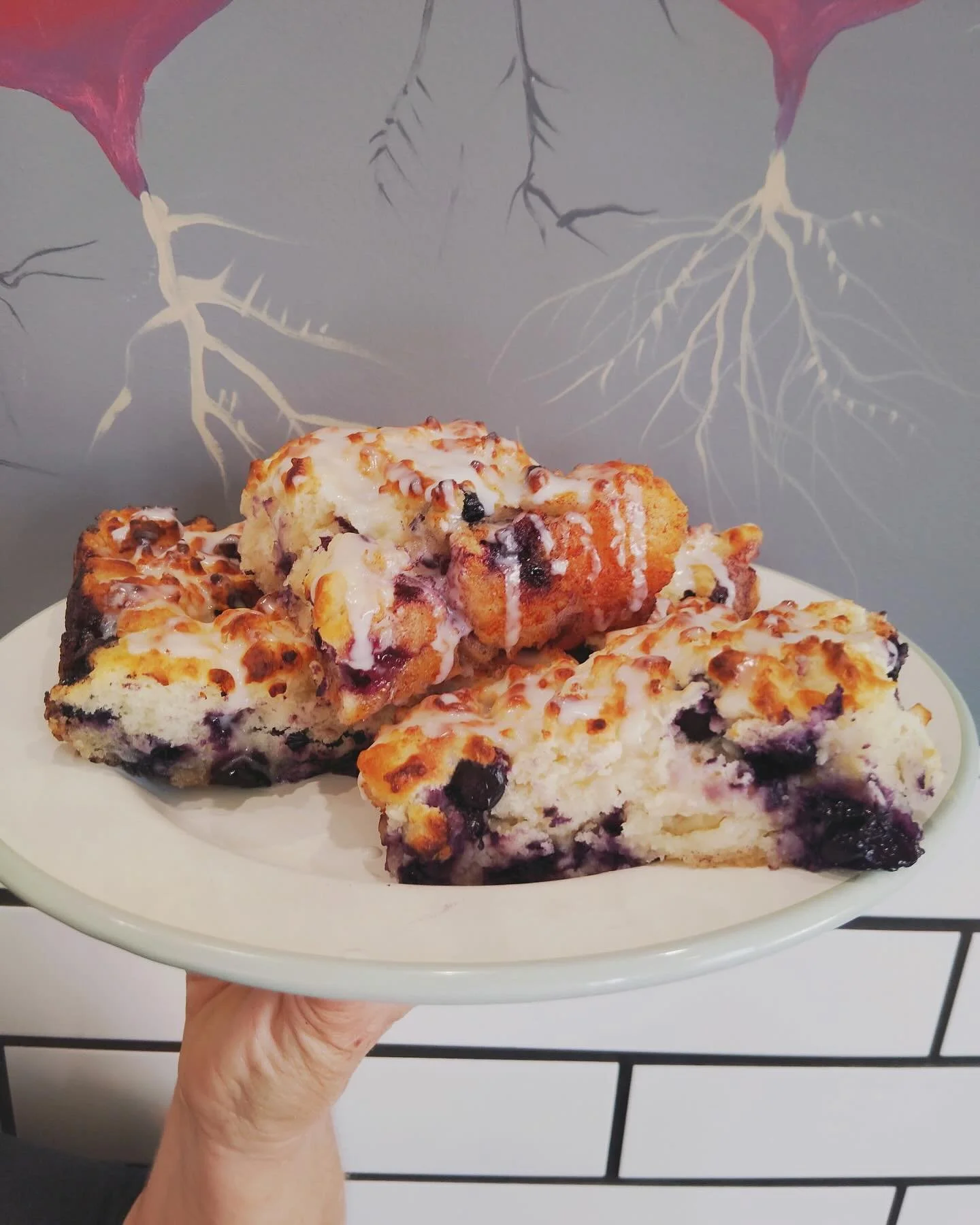 She&rsquo;s beauty, she&rsquo;s grace&hellip; she&rsquo;s got blueberries in her face 🫐😄
Fresh-baked blueberry biscuits that did not come to play.
Golden. Fluffy. Gone in seconds.
Tag someone who would eat 3 of these in one sitting 👀
#BiscuitBrewe