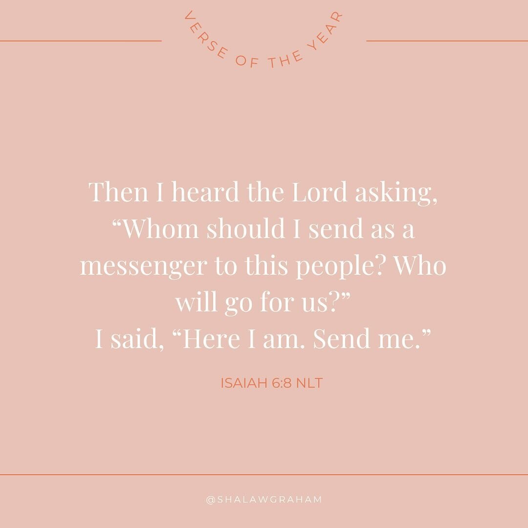 Have you chosen your verse for the year? Here is mine! Let&rsquo;s gooooooo 🏃🏽&zwj;♀️

#bibleverses #discipleship #shereadstruth