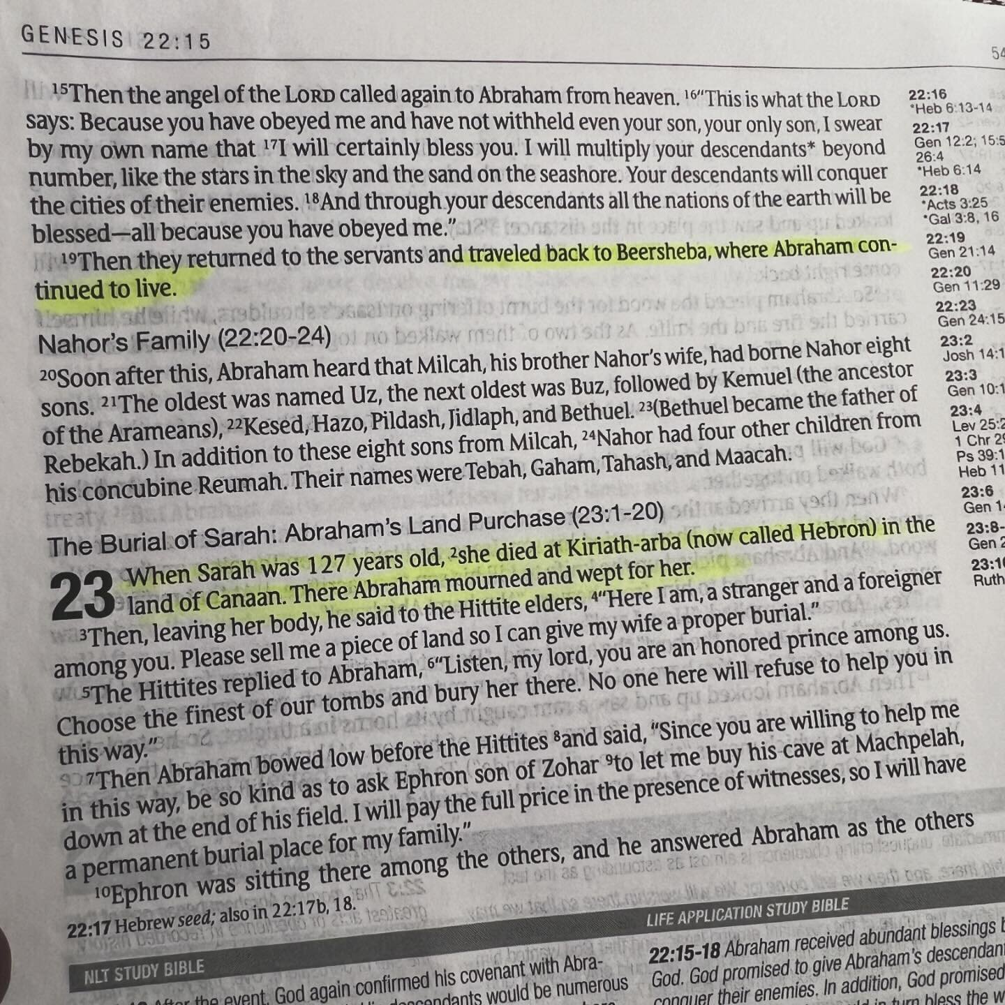 Who wants to speculate with me as to why Abraham and Sarah lived separately when she died??? I heard this in a podcast this morning and was shook because I never noticed! There is always a story in the details. 

After Abraham binded Isaac, the Scrip