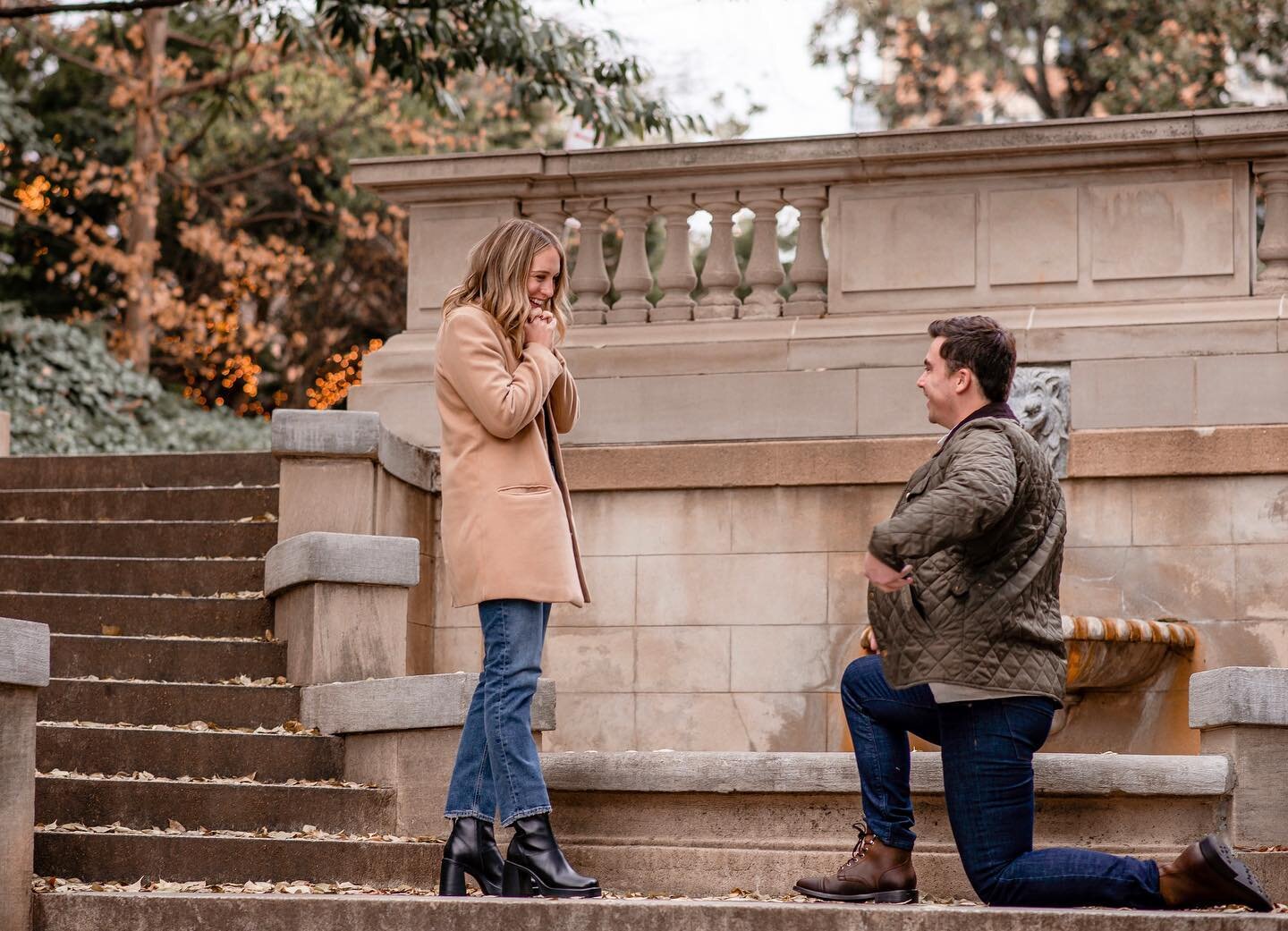 surprise proposals are our favorite! 💍🤍 congratulations CJ &amp; Kate and cheers to a lifetime of love 🎉