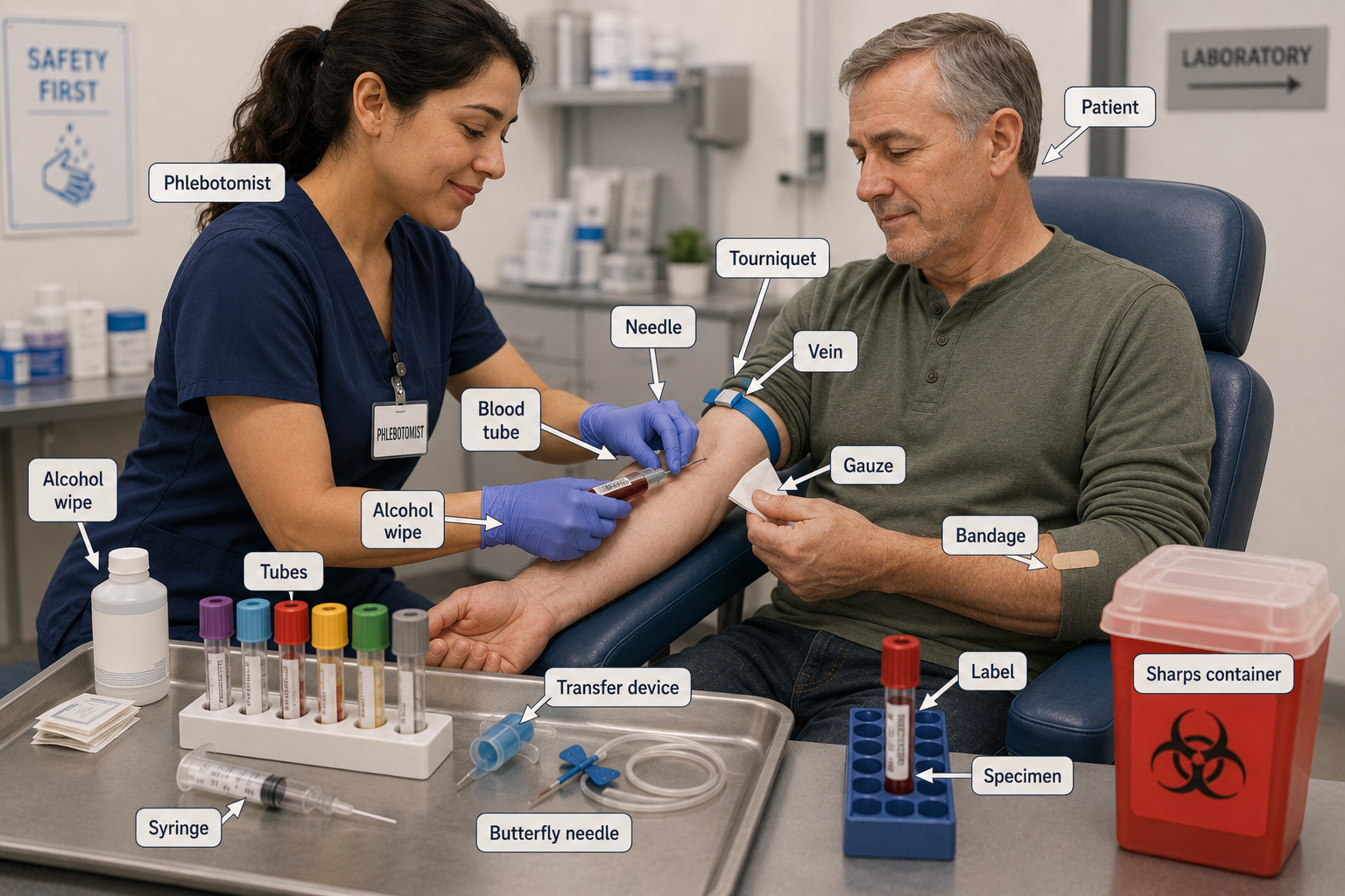 Phlebotomy Story - A Busy Morning in the Laboratory 
