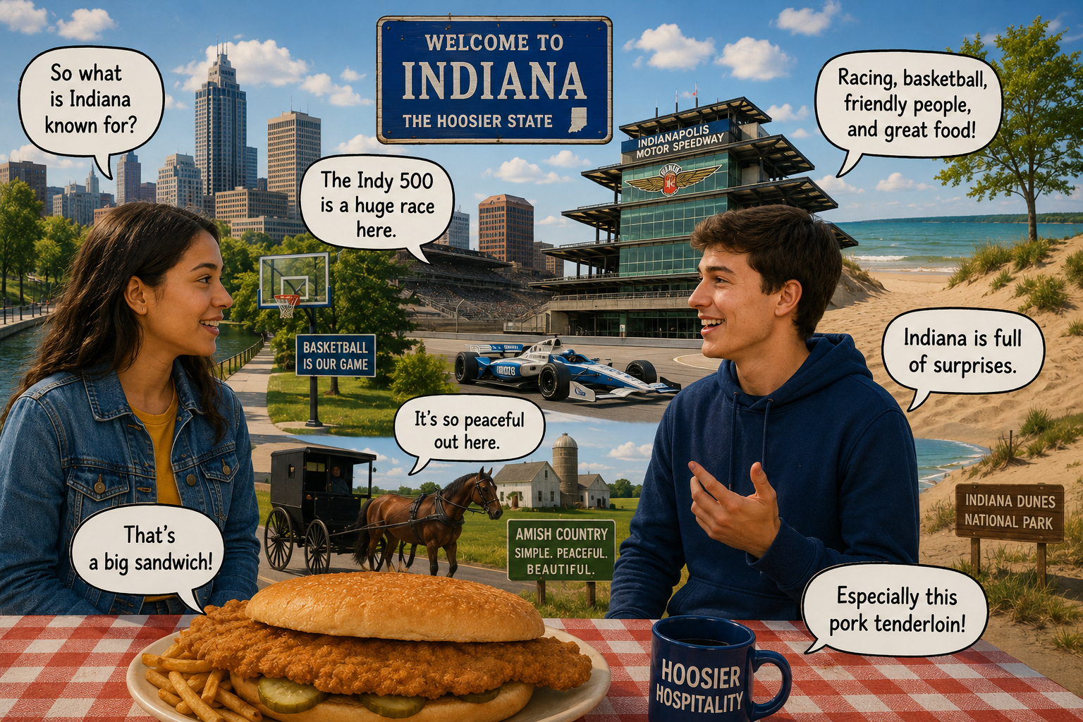 A Story About Indiana (Learn English and About American Culture)