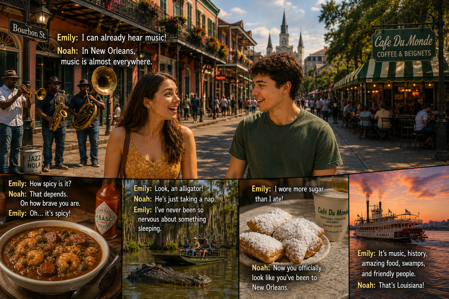 A Story About Louisiana (Learn English and About American Culture)